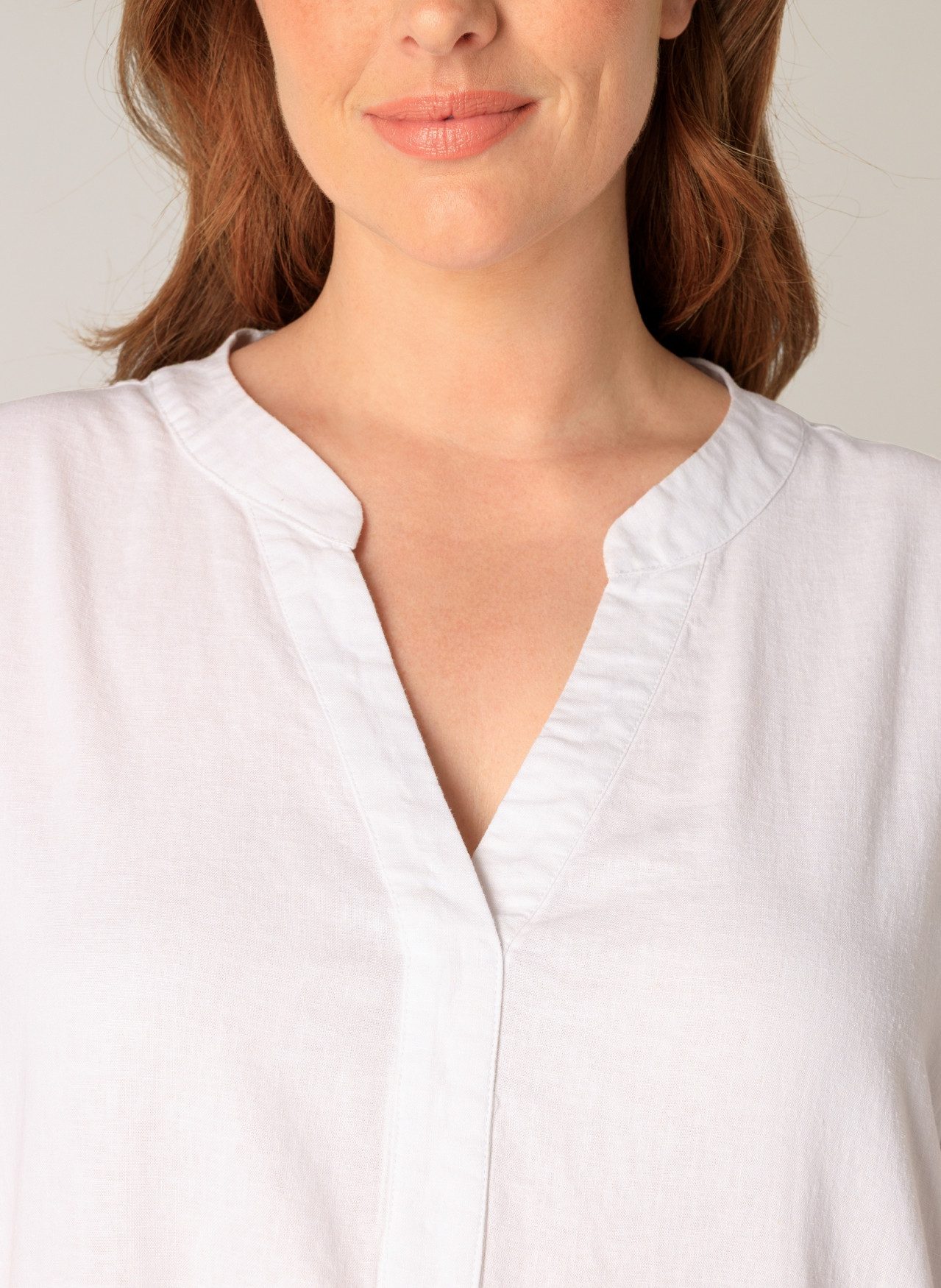 Base Level Curvy Tuniekjurk Yacinthe met linnen