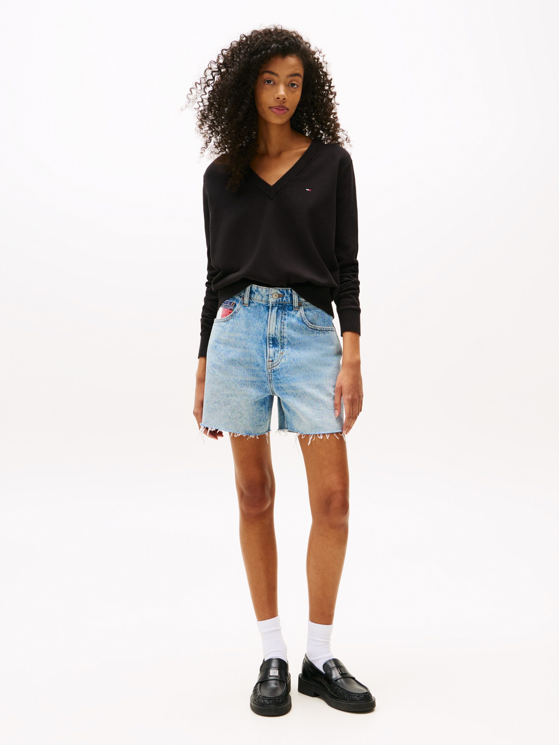 TOMMY JEANS Trui met V-hals TJW ESSENTIAL VNECK SWEATER EXT