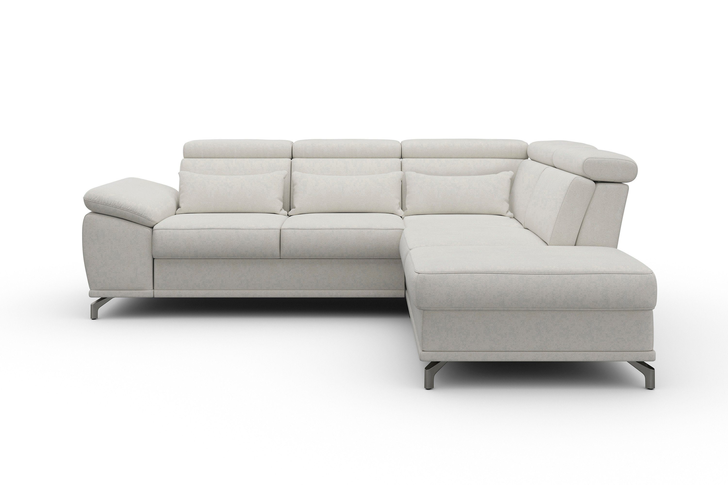 sit&more Hoekbank Cabrio L-vorm, met zitdiepteverstelling, arm- en hoofdsteunverstelling
