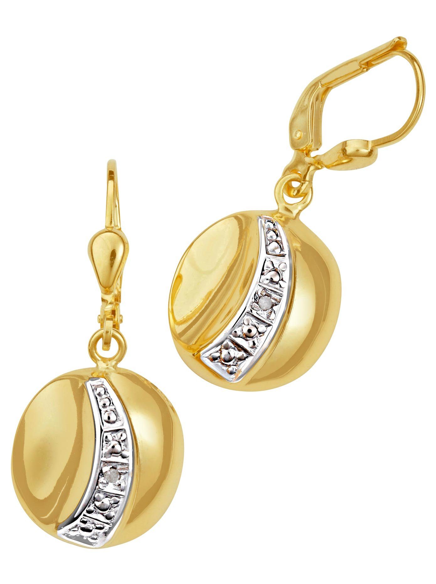 Lady Paar oorhangers dames oorbellen goud(kleur)