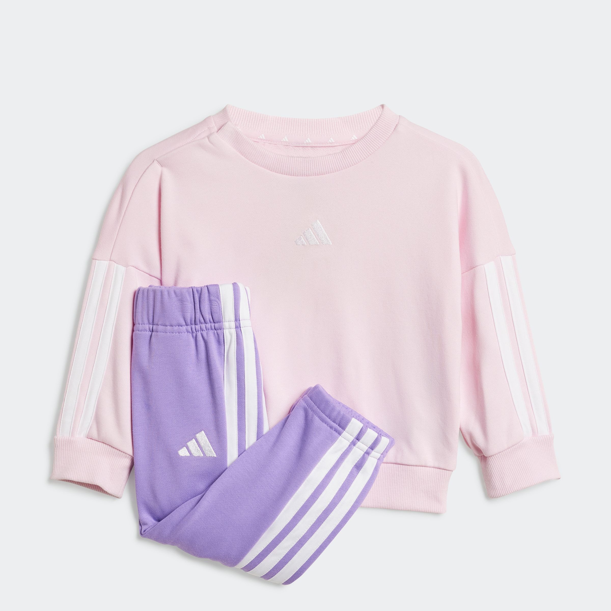 adidas Sportswear Trainingspak I 3S FT JOG 240 (2-delig) kinderen trainingspakken maat 62 roze