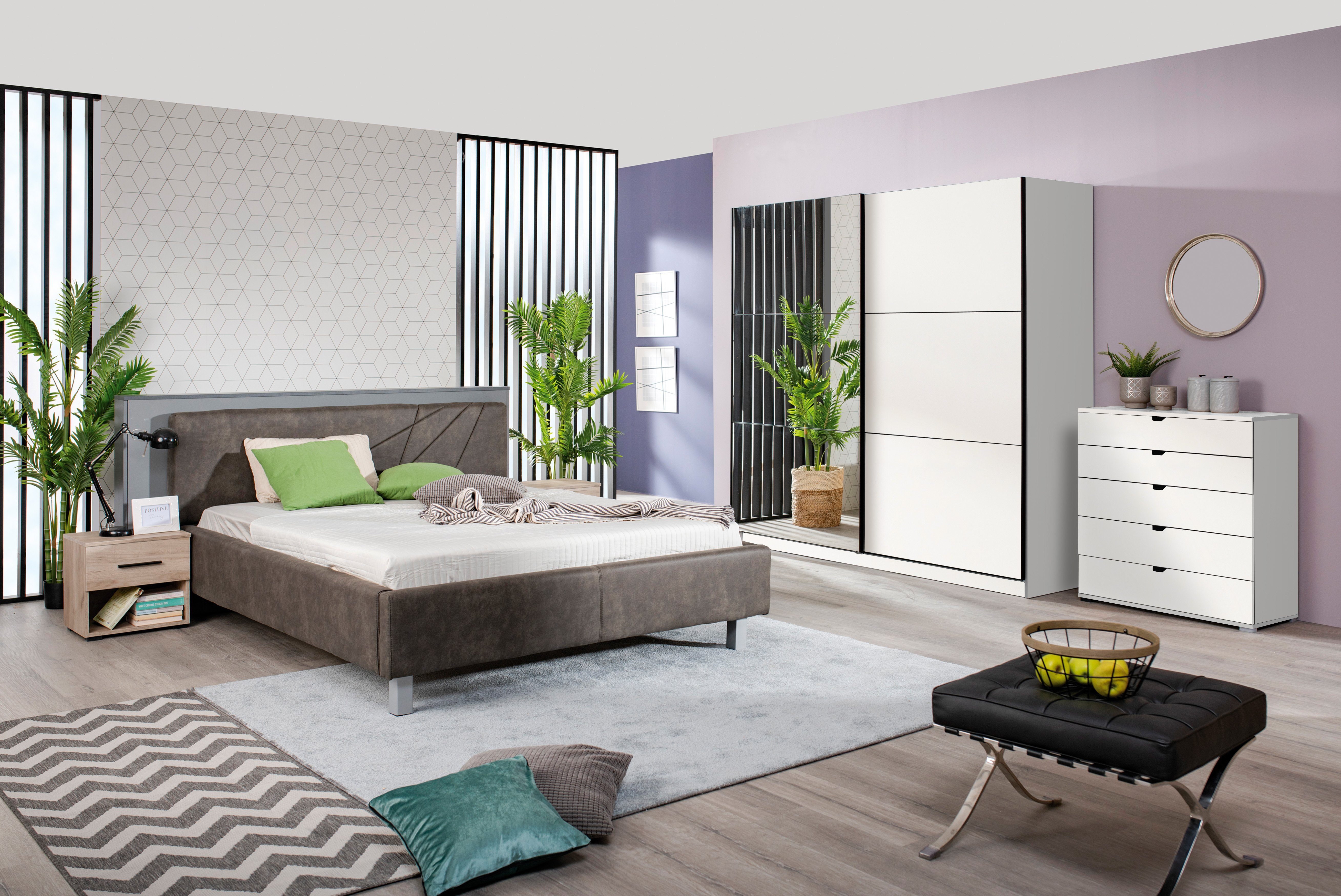 INOSIGN Zweefdeurkast Sierra kledingkast met spiegel linnenkast garderobe Topseller INCLUSIEF interne indeling, FSC®-gecertificeerd, OTTOs Choice