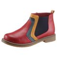 gemini chelsea-boots dixie in schoenwijdte g (=wijd) rood