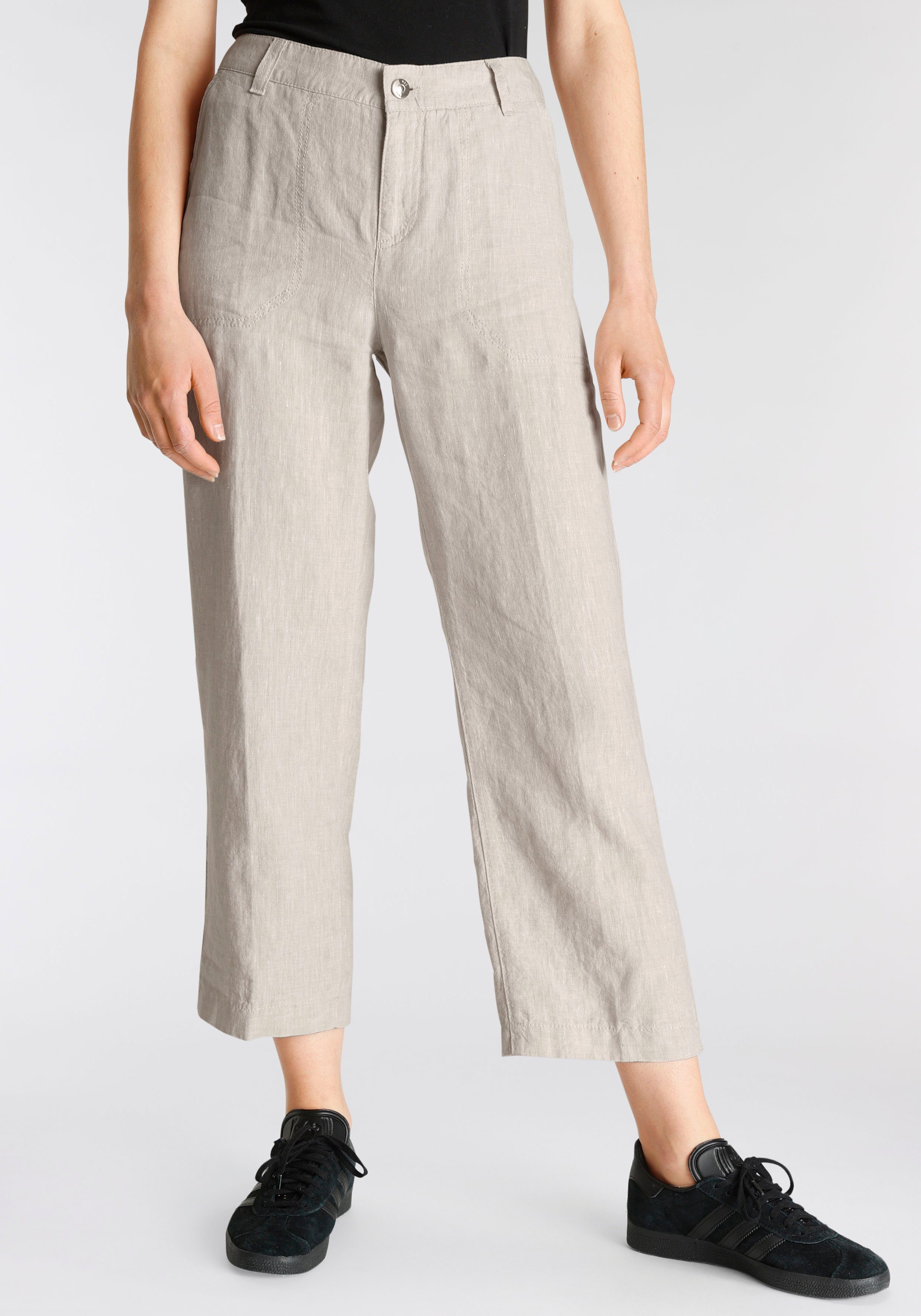 MAC Linnen broek NORA cropped temperatuurregulerend en aangenaam op de huid
