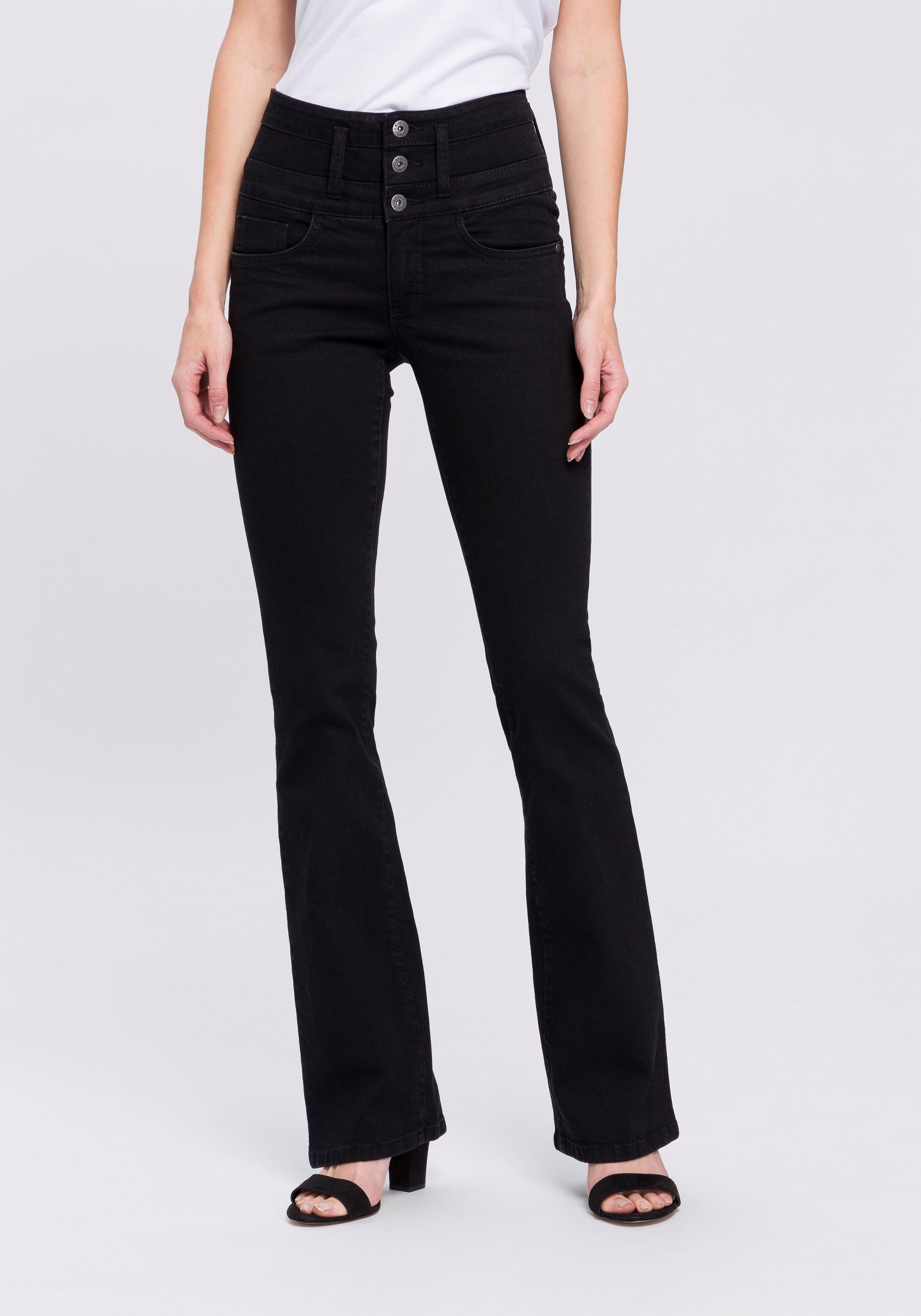 Arizona Bootcut jeans Met extra brede band