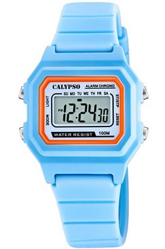 calypso watches digitale klok digital crush, k5802-2 blauw