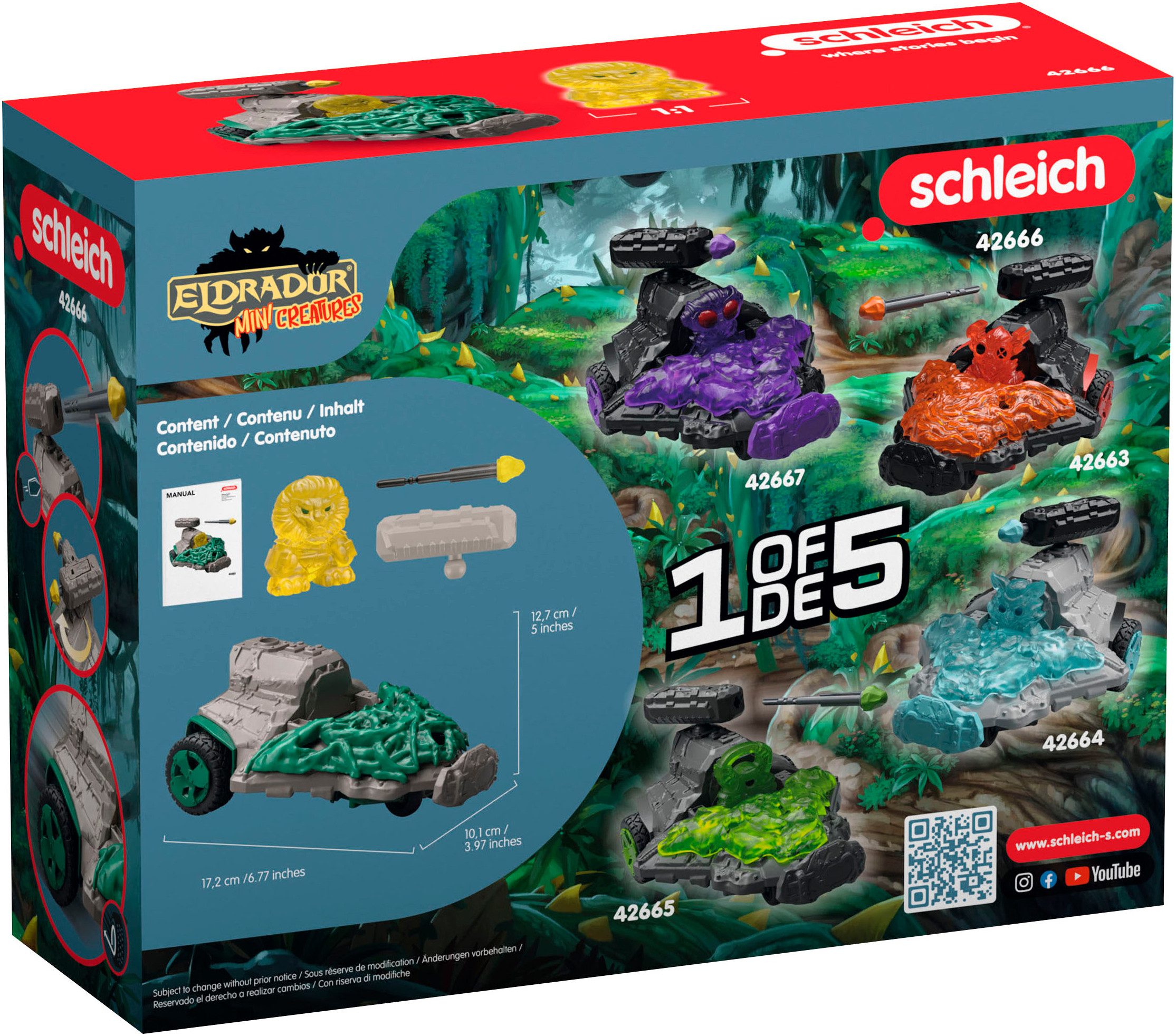 Schleich® Speelgoedauto ELDRADOR® CREATURES, Dschungel Düsenjet Fahrzeug (42666)