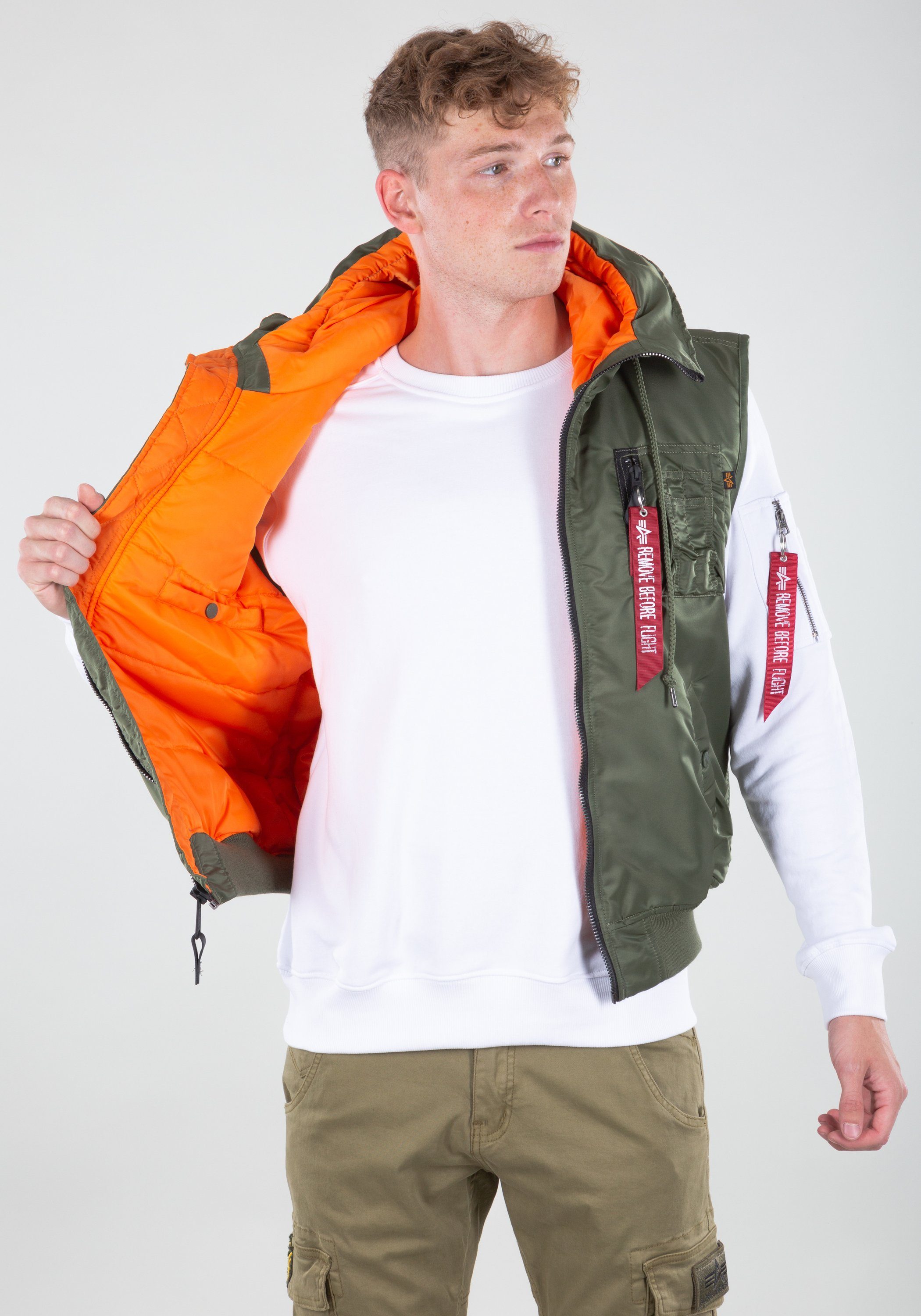 Alpha Industries Blouson Alpha Industries Men - Vests Hooded MA-1 Vest
