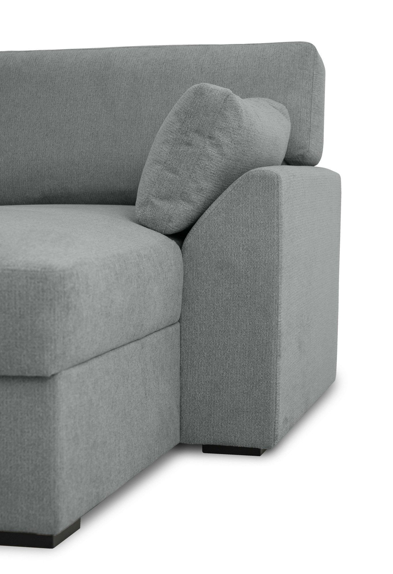Home affaire Zithoek Citry Breedte 309 cm, chenille, bedfunctie, bedlade, U-vorm