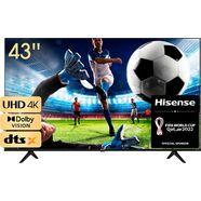 hisense led-tv 43a6fg, 108 cm - 43 ", 4k ultra hd, smart tv zwart