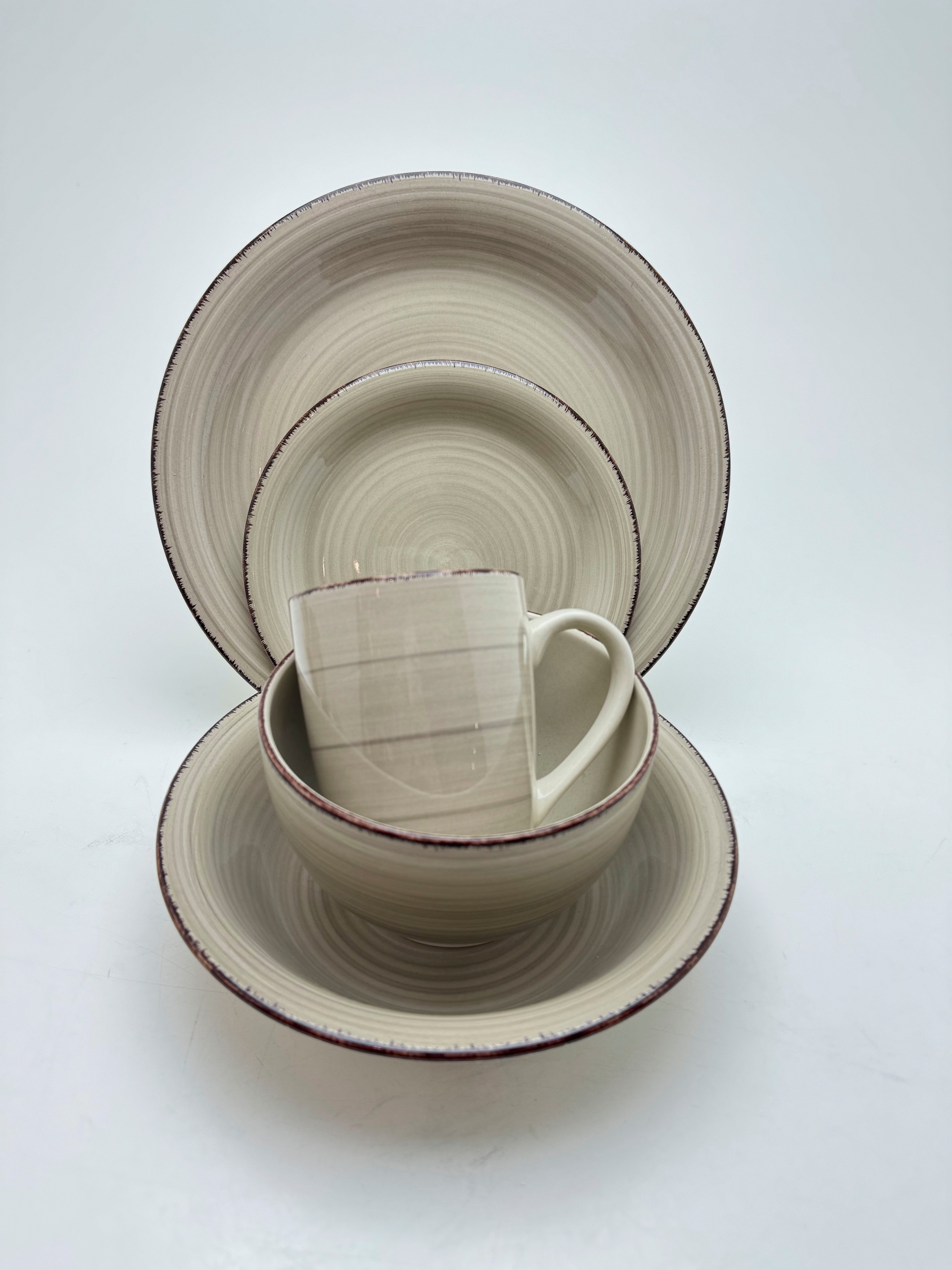Home affaire Combi-servies Bel Tempo met spiraaldecoratie (set, 20-delig)