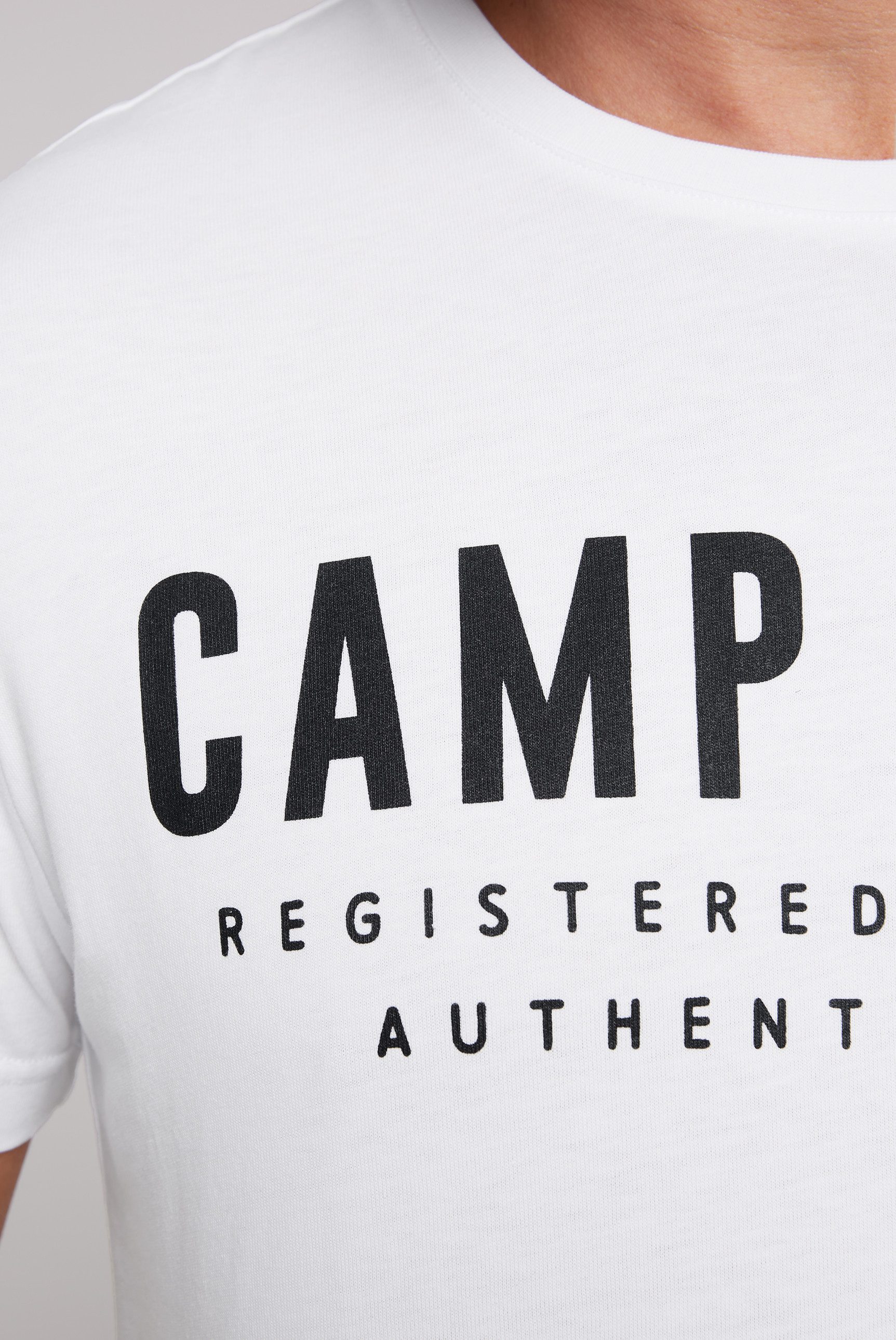 CAMP DAVID T-shirt met logoprint voor