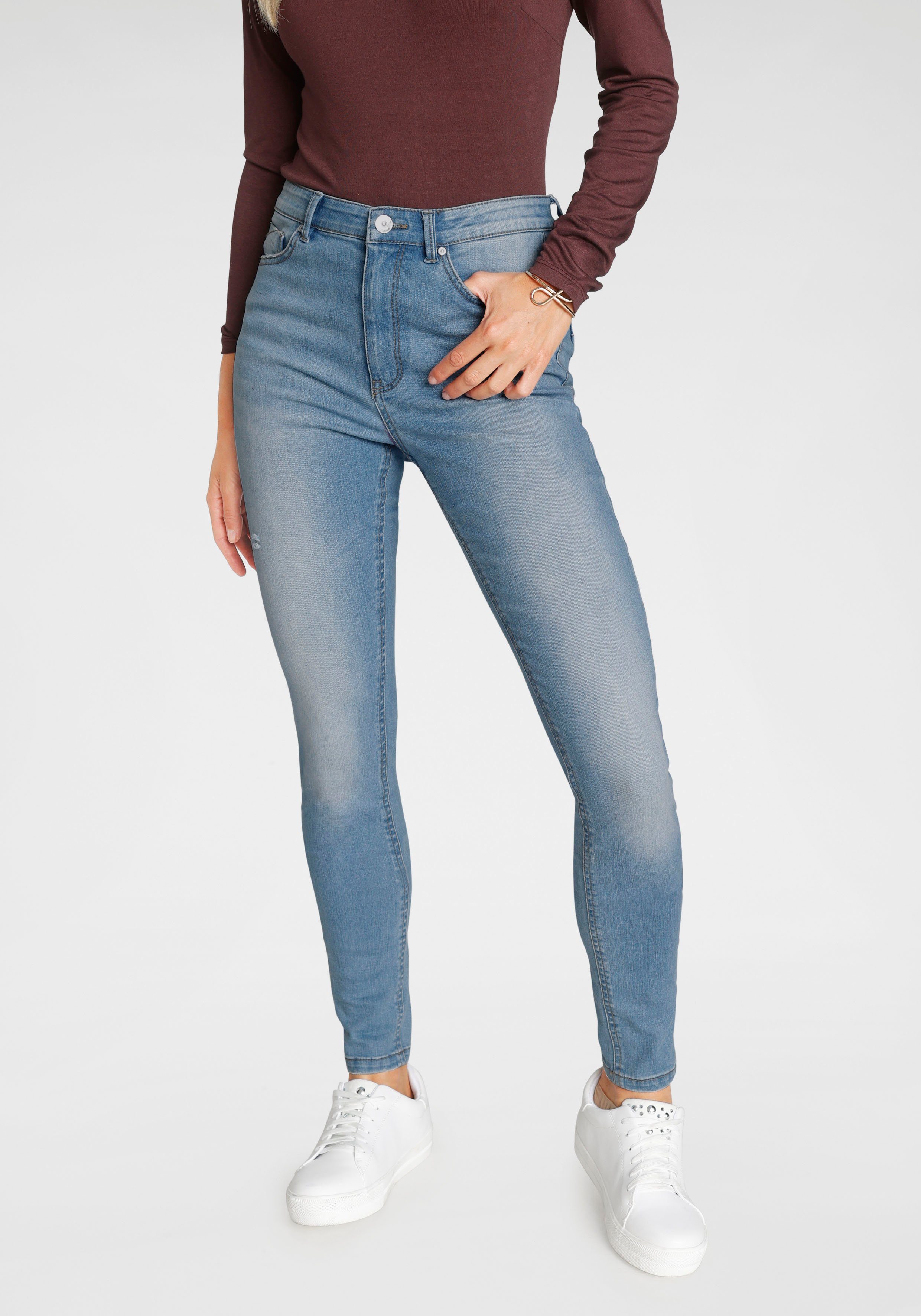 Only Skinny fit jeans ONLPAOLA met stretch