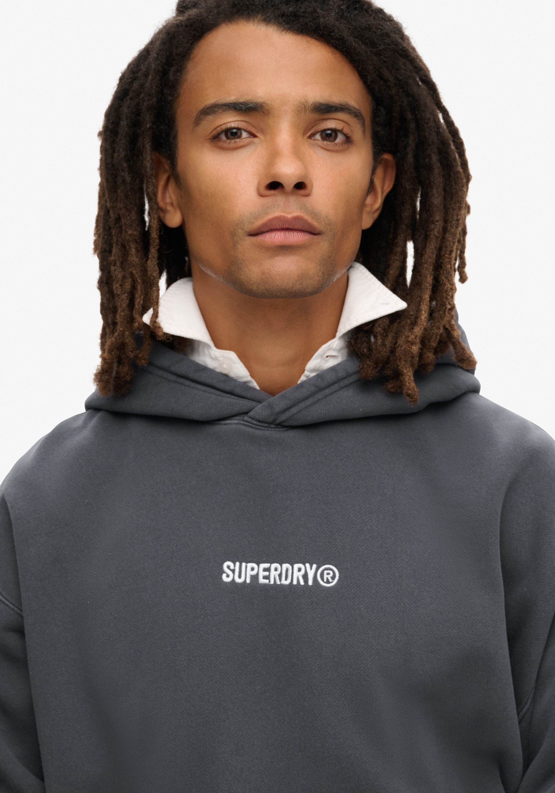 Superdry Hoodie MICRO LOGO GRAPHIC LOOSE HOOD