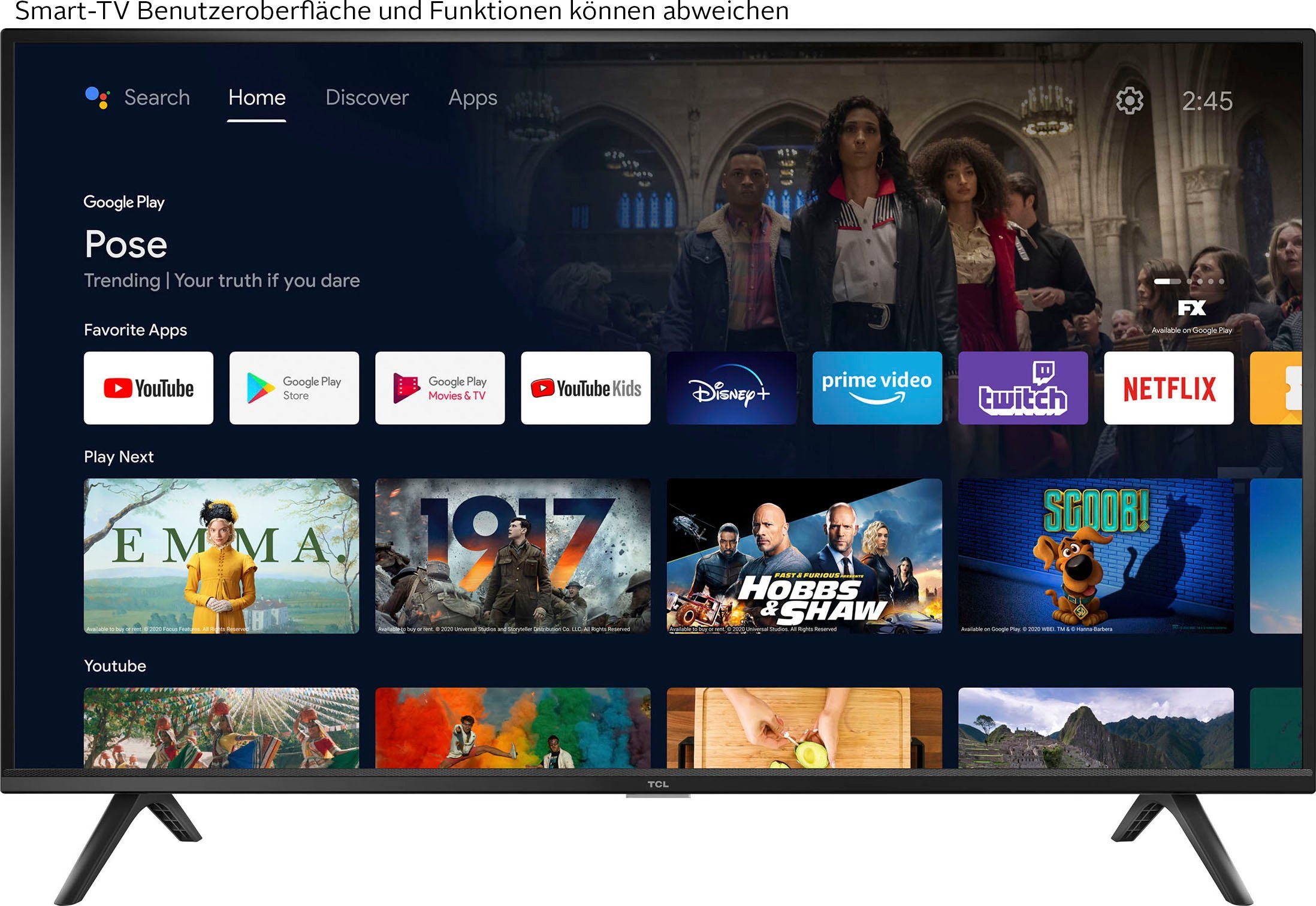 TCL Led-TV 40S5203X2, 100 cm / 40", Full HD, Smart TV - Android TV