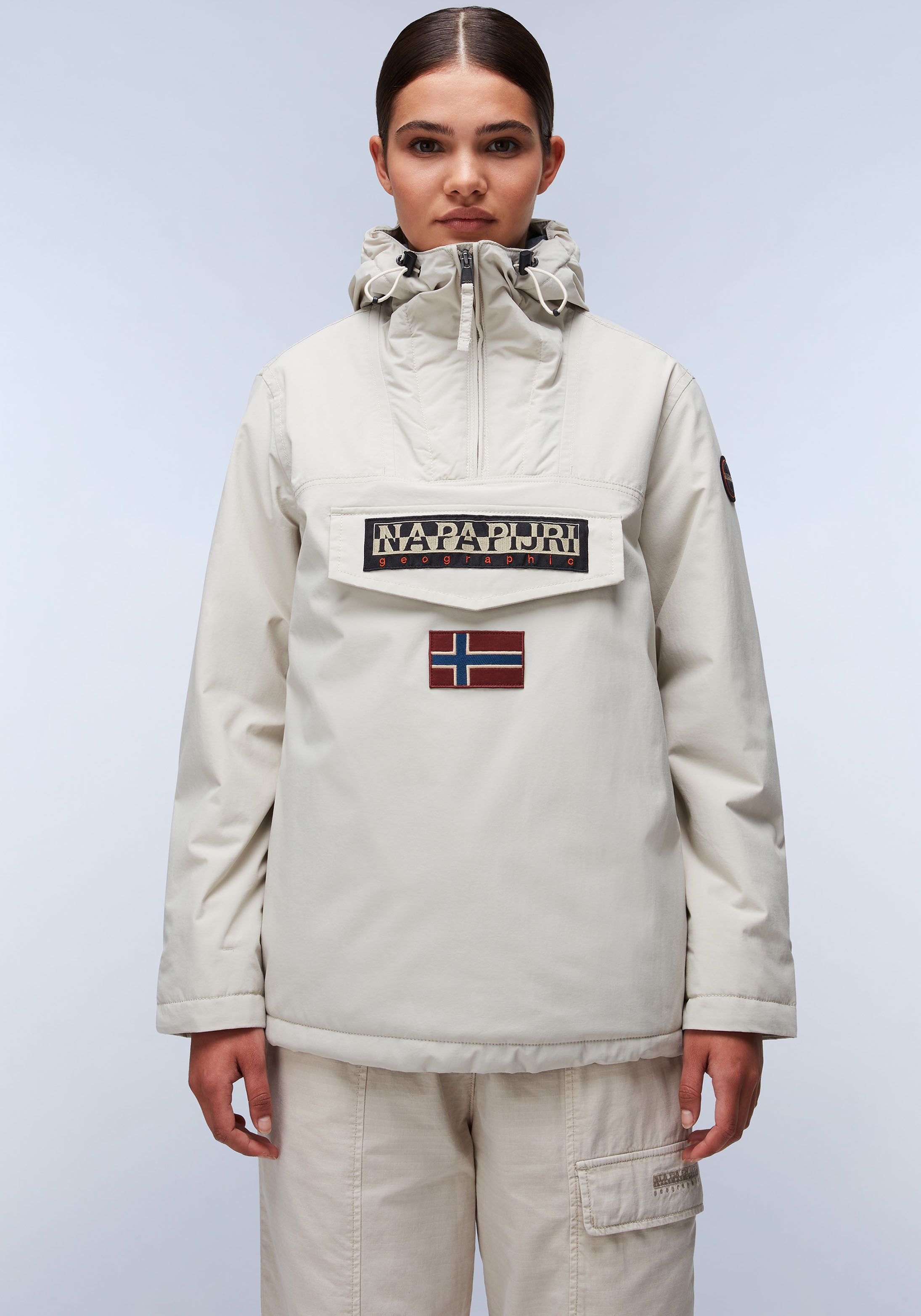 Napapijri Outdoorjack Rainforest dames wandelen & outdoor maat S bruin