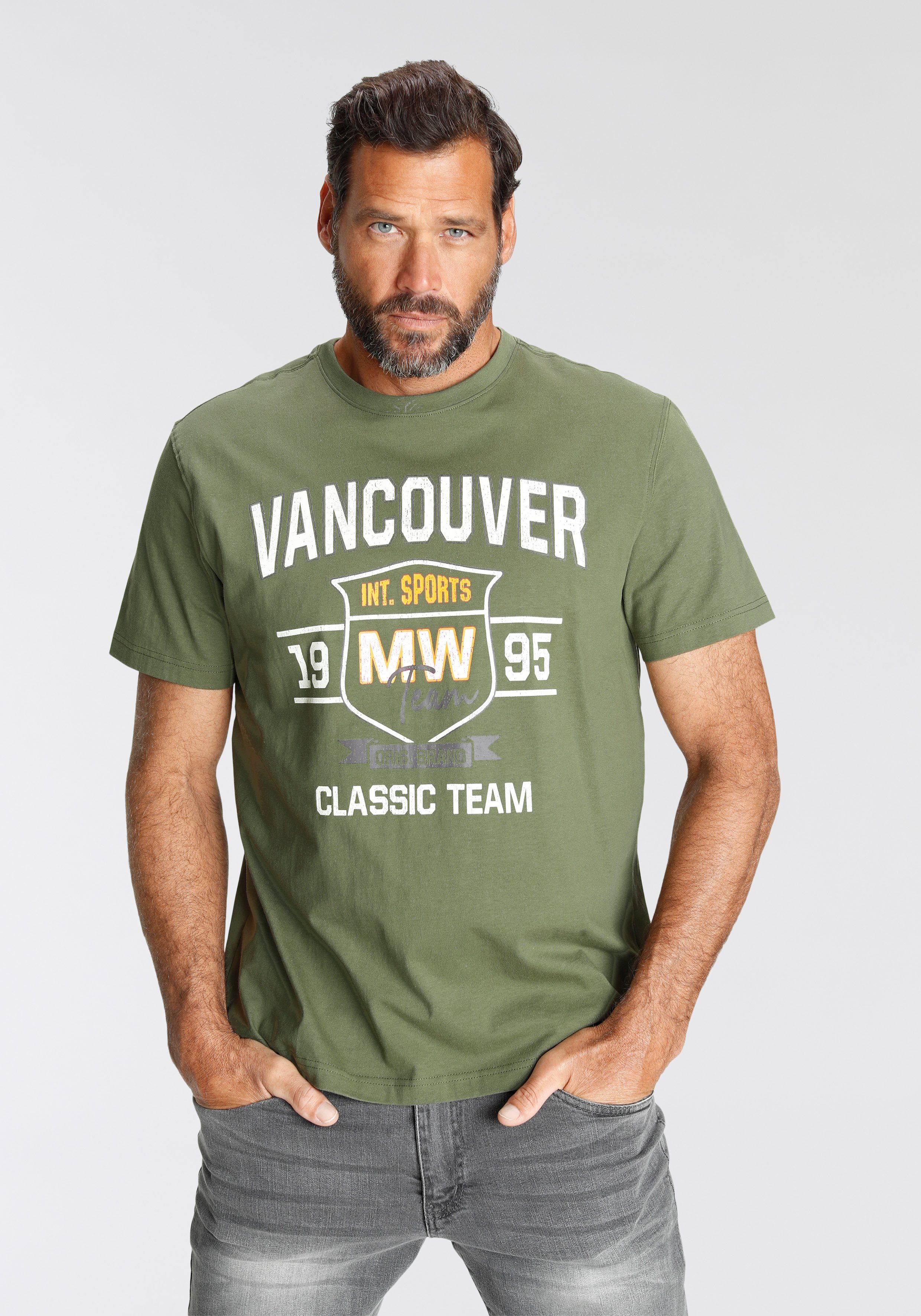 Man's World T-shirt Korte mouwen, bedrukt, ronde hals, van katoen