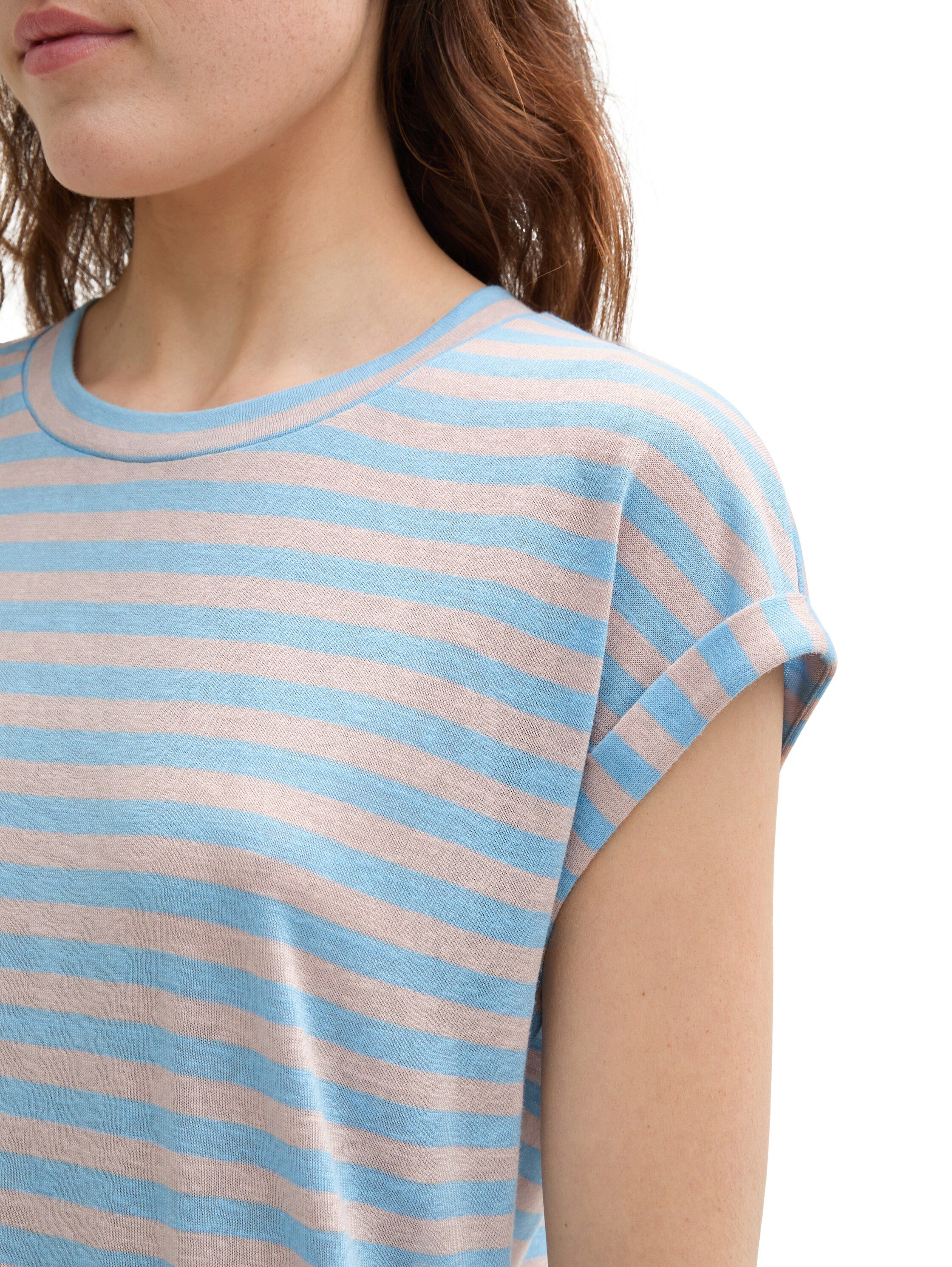 Tom Tailor Denim T-shirt met streepmotief