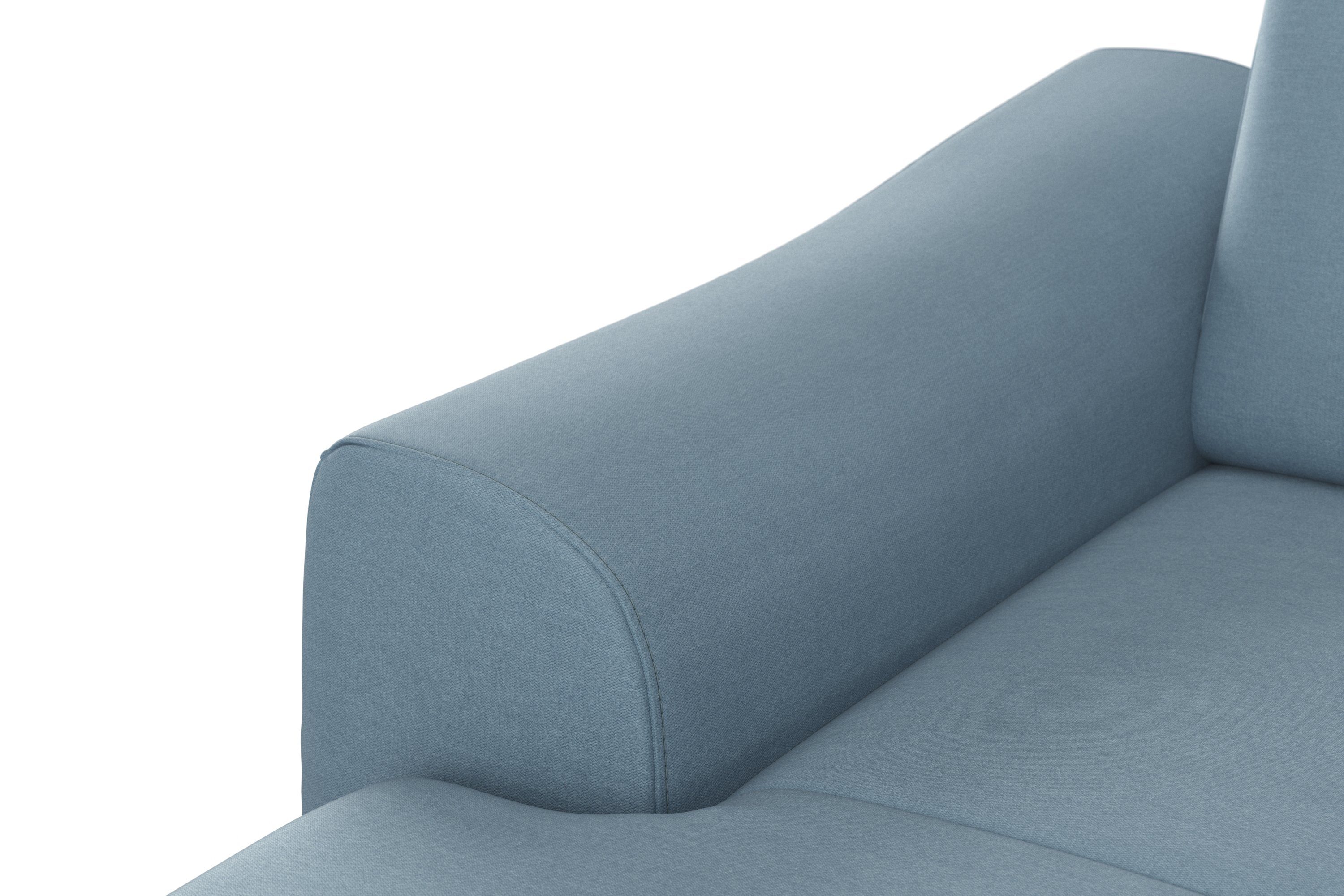 sit&more Zithoek Dundee U-vorm met binnenvering en massief houten poten, naar keuze met verstelbare hoofdsteun