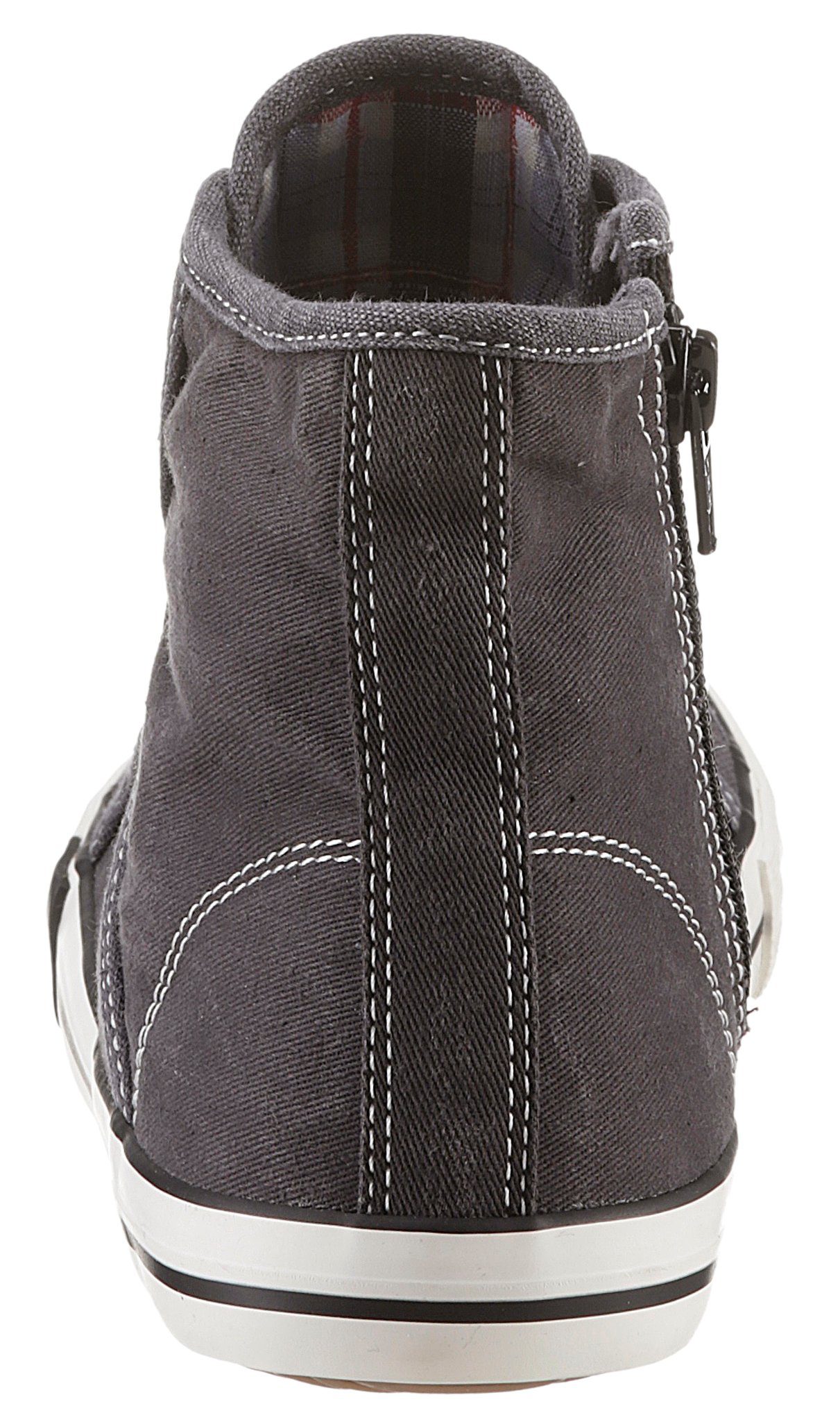 Mustang Shoes Sneakers high top-sneaker, veterschoen met label in de loopzool