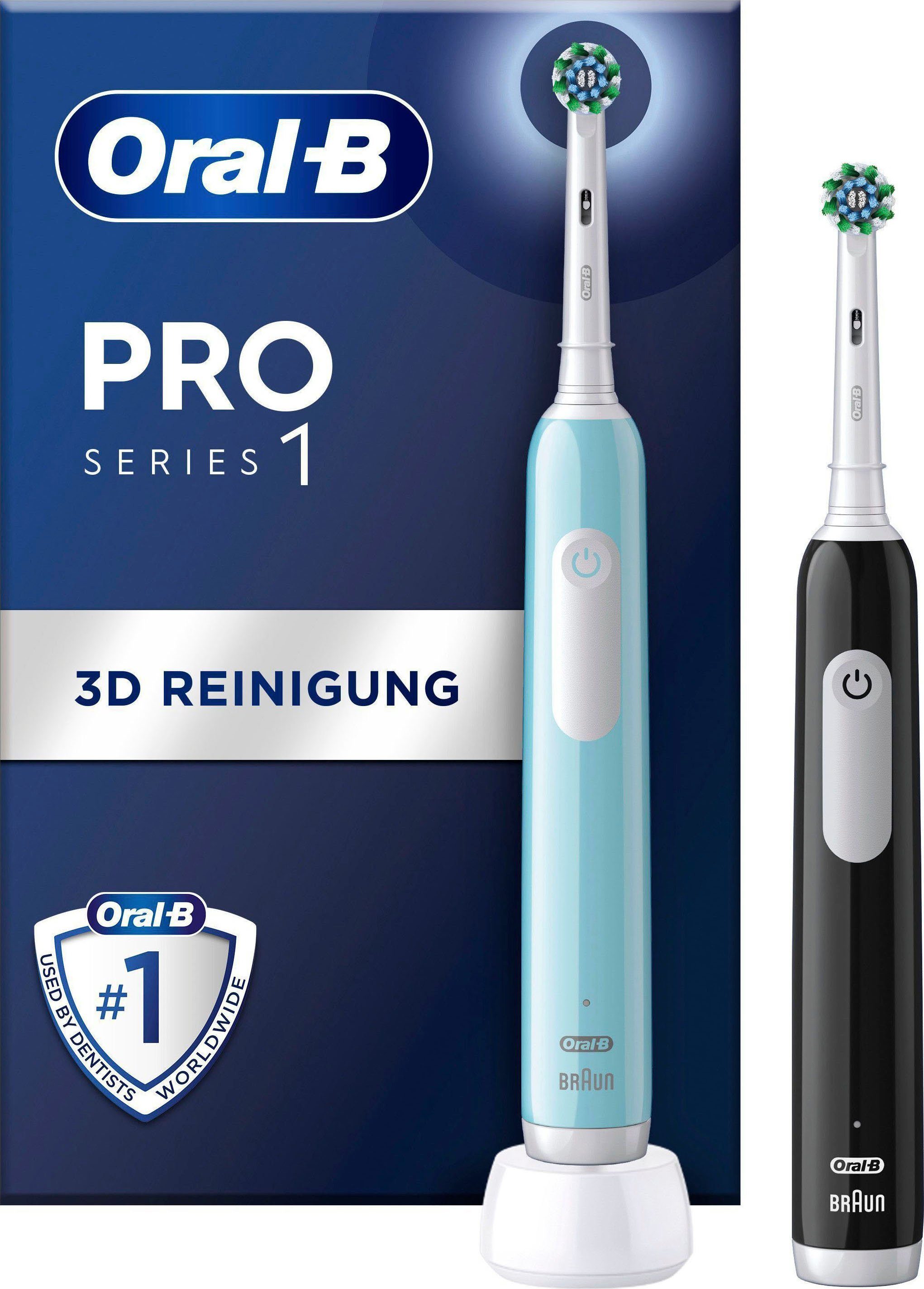 Oral B Elektrische tandenborstel PRO Series 1 set van 2 Druksensor