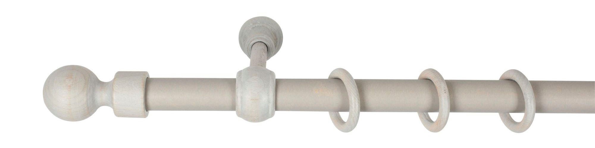 SN DECO GROUP Gordijnroede Giro 28 mm, hout, verschillende lengtes en kleuren, compleet set