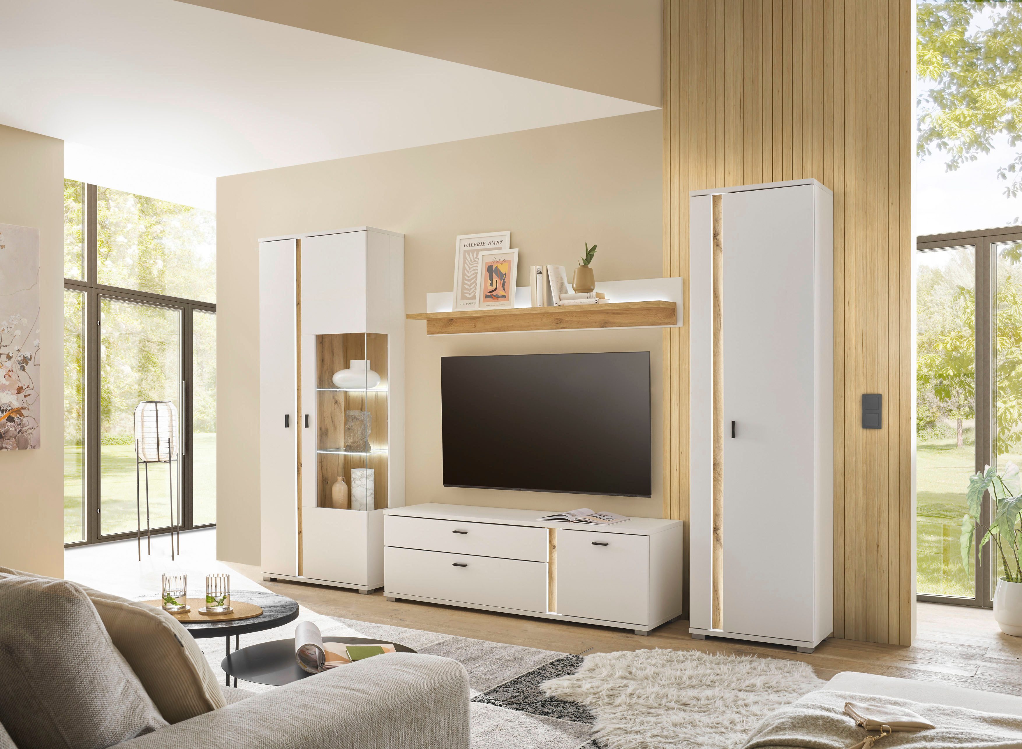 INOSIGN Wandrek Long Island in moderne trendkleur, inclusief verlichting