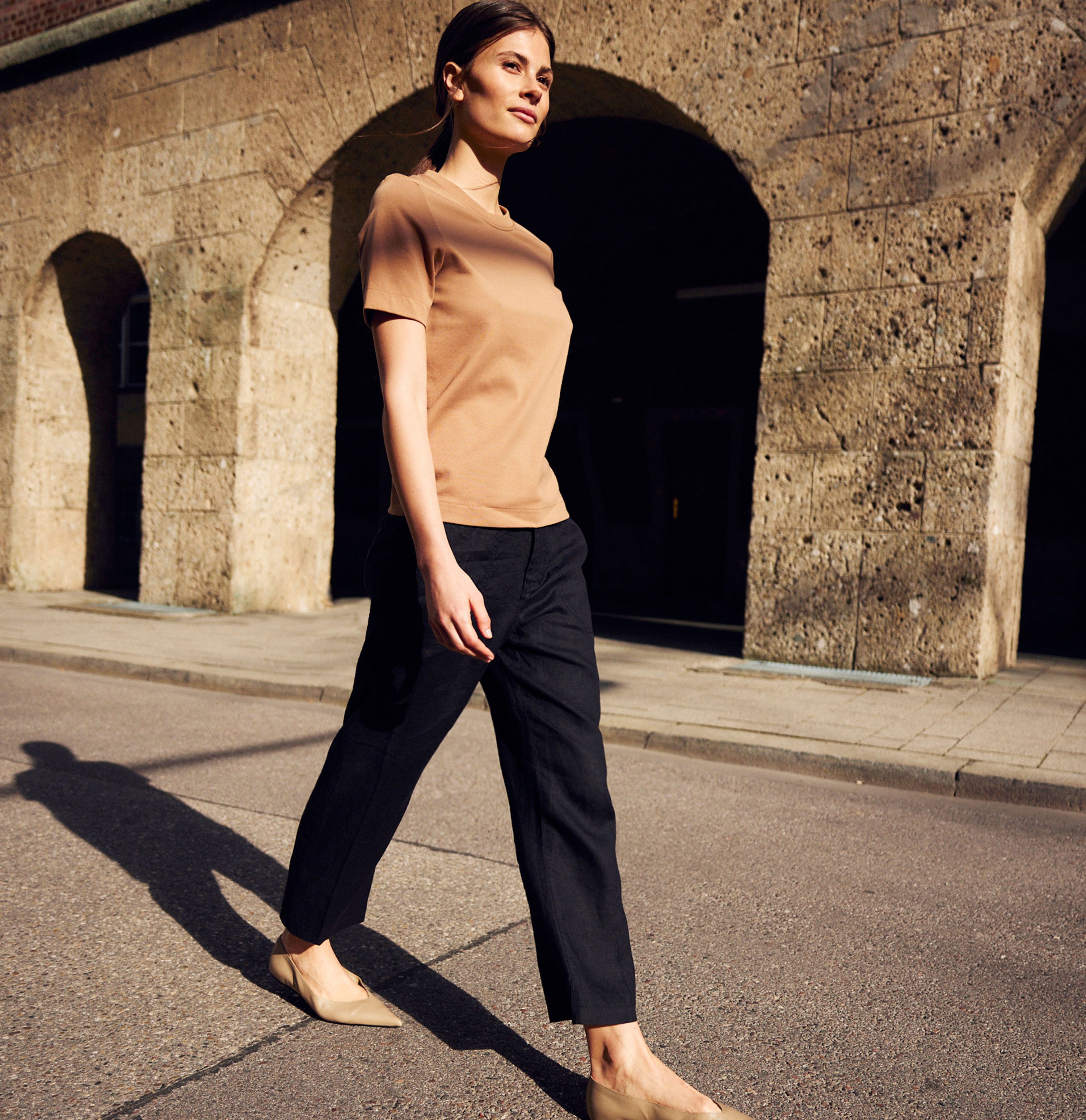 MAC Linnen broek NORA cropped temperatuurregulerend en aangenaam op de huid