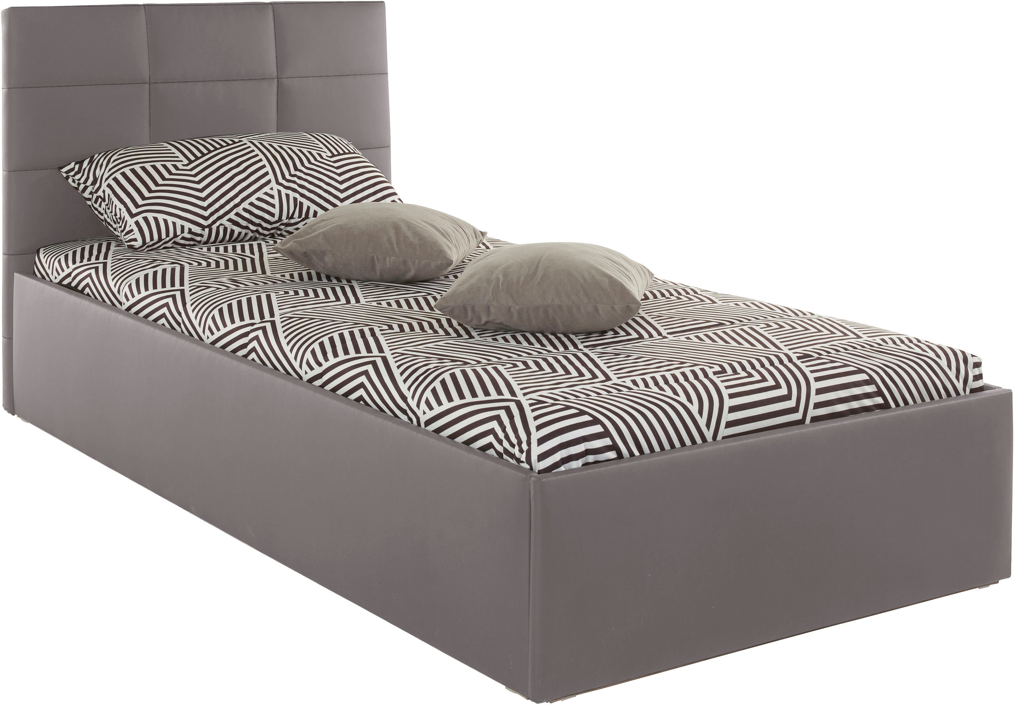 Westfalia Polsterbetten Gestoffeerd bed met bedkist bij uitvoering met matras, in 2 hoogten