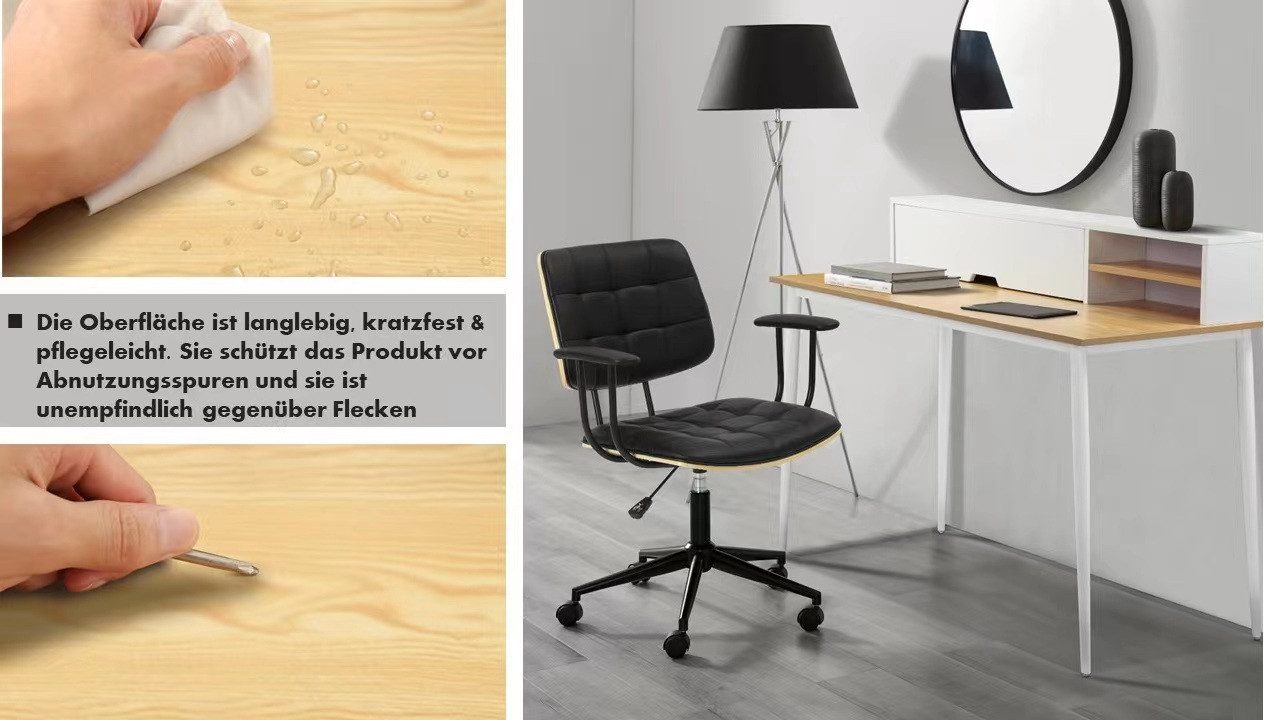 andas Bureau GRAVA Breedte 120 cm, bureau-opzetkast, kabeldoorvoer achter de klep