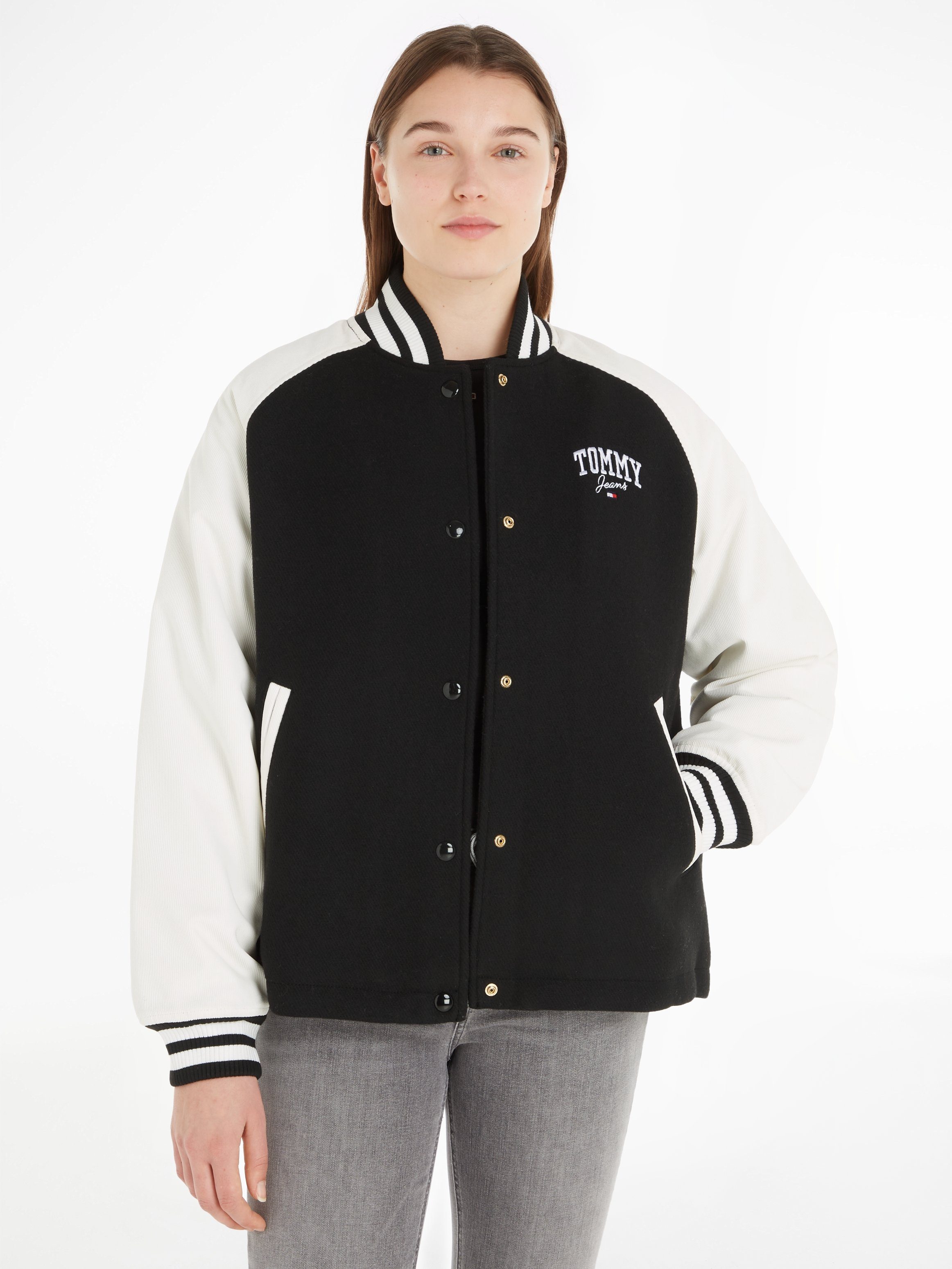 TOMMY JEANS Outdoorjack TJW CORD WOOL MIX LETTERMAN