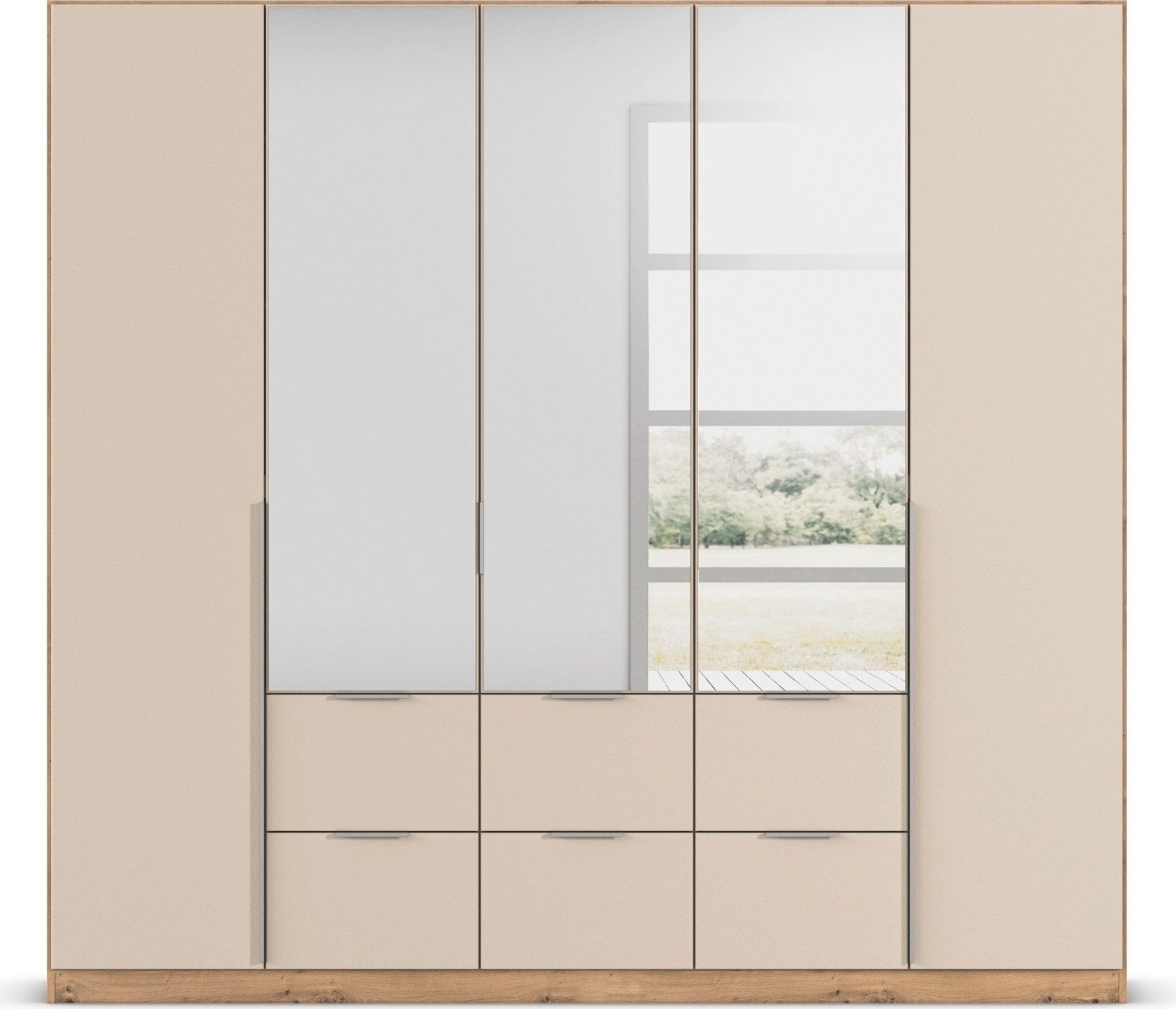 rauch Draaideurkast Kledingkast kast garderobe AGORDO met decor- of hoogglansfront