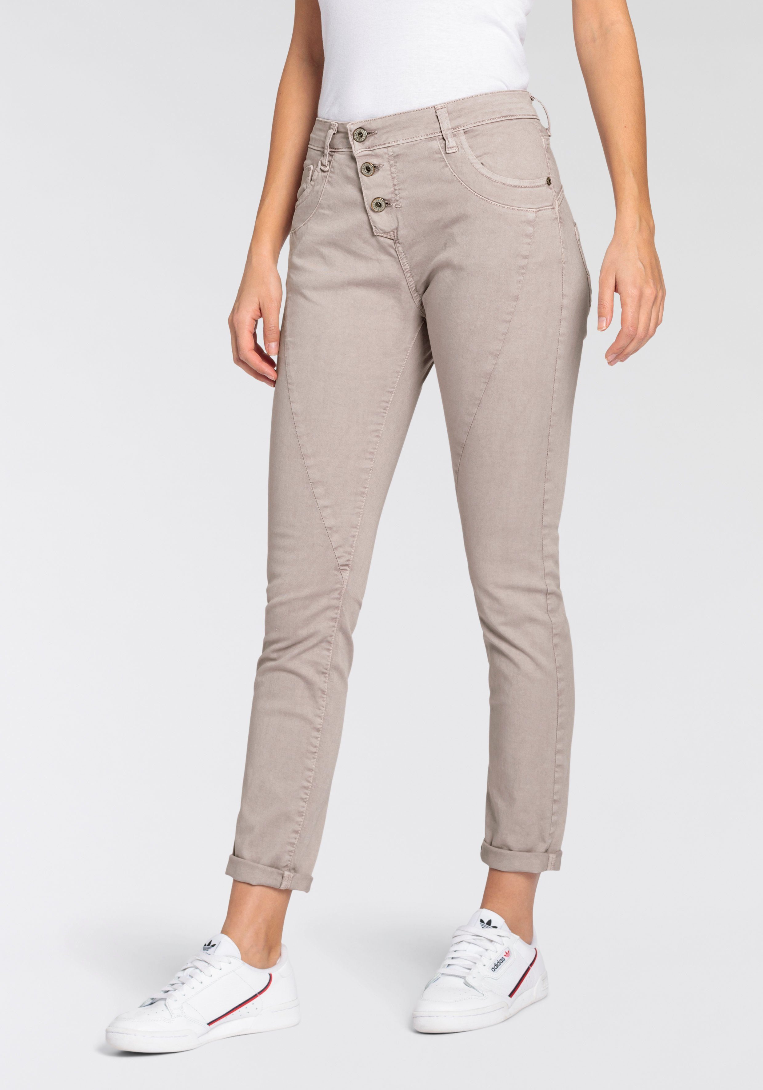 Please Jeans Skinnybroek Met bijzondere knoopsluiting