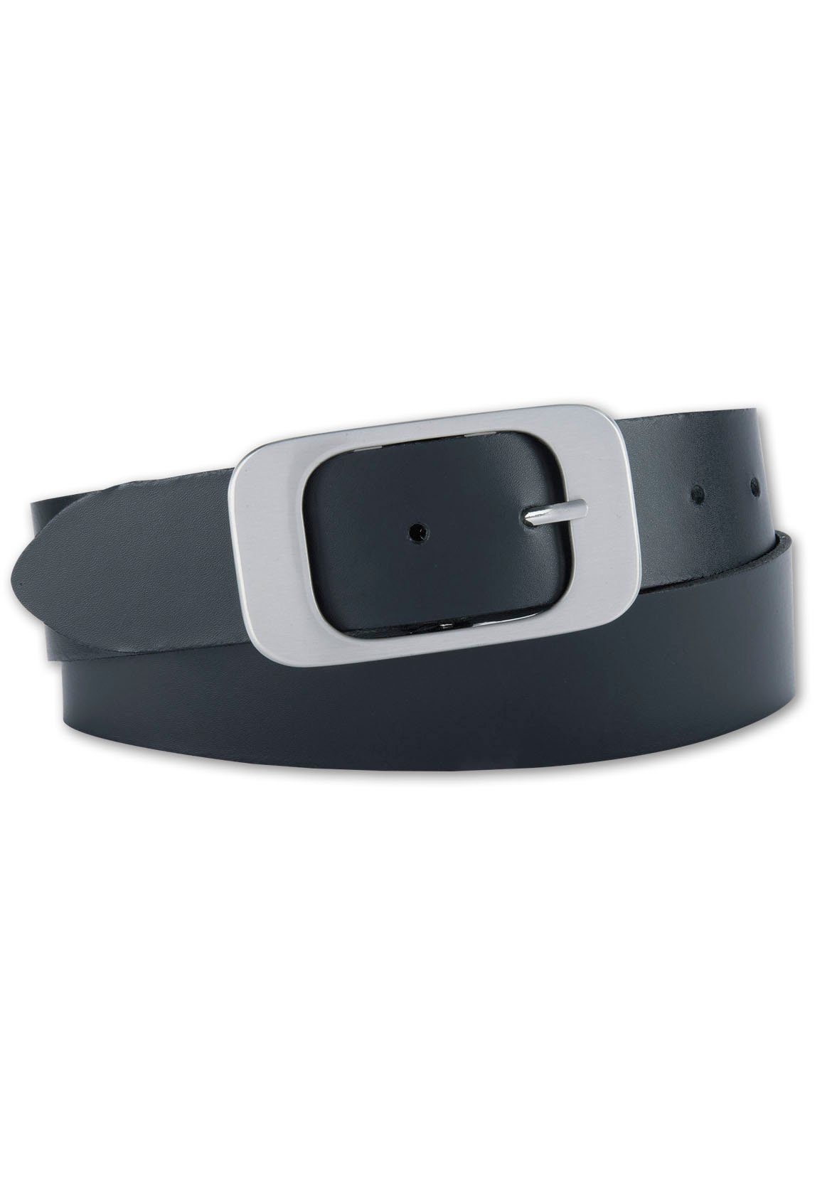 BERND GÖTZ Leren riem in trendy kleurnuances dames brede riemen maat 95 zwart