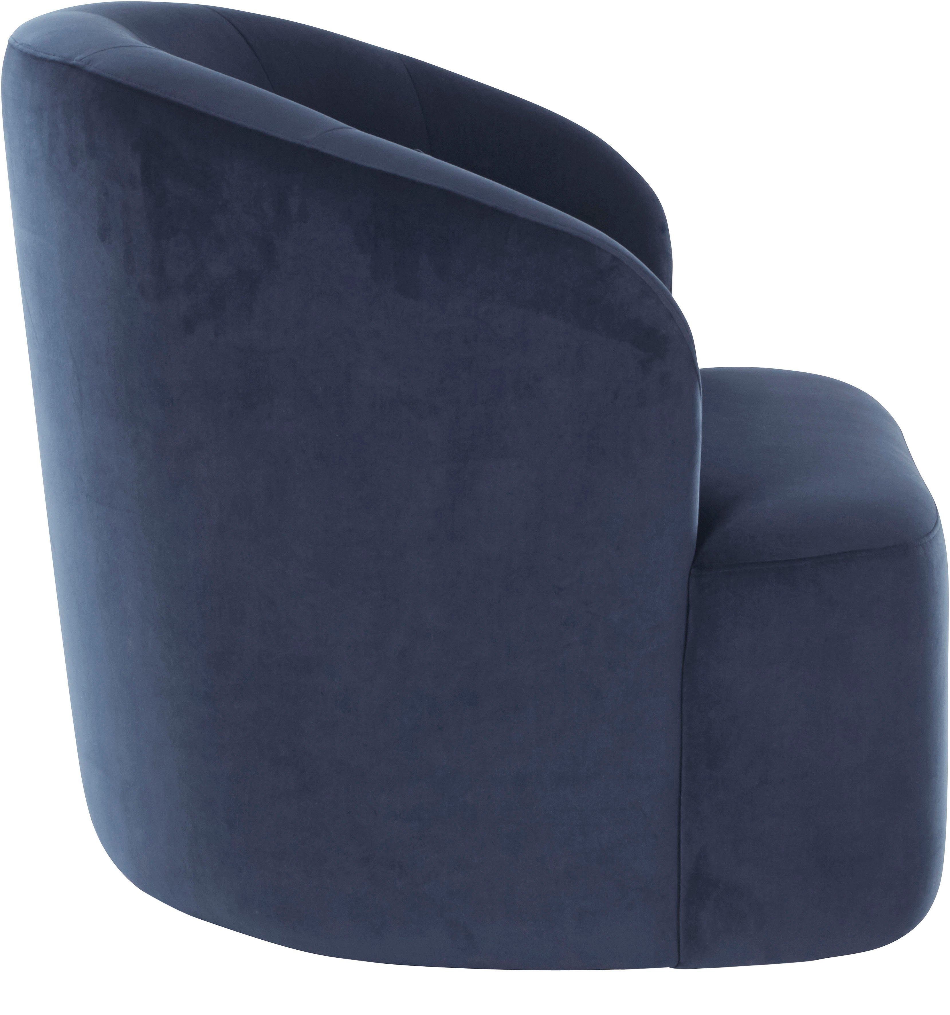 LeGer Home by Lena Gercke Draaibare fauteuil Dilara Stoel afgeronde rugleuning en front, in 3 stofkwaliteiten