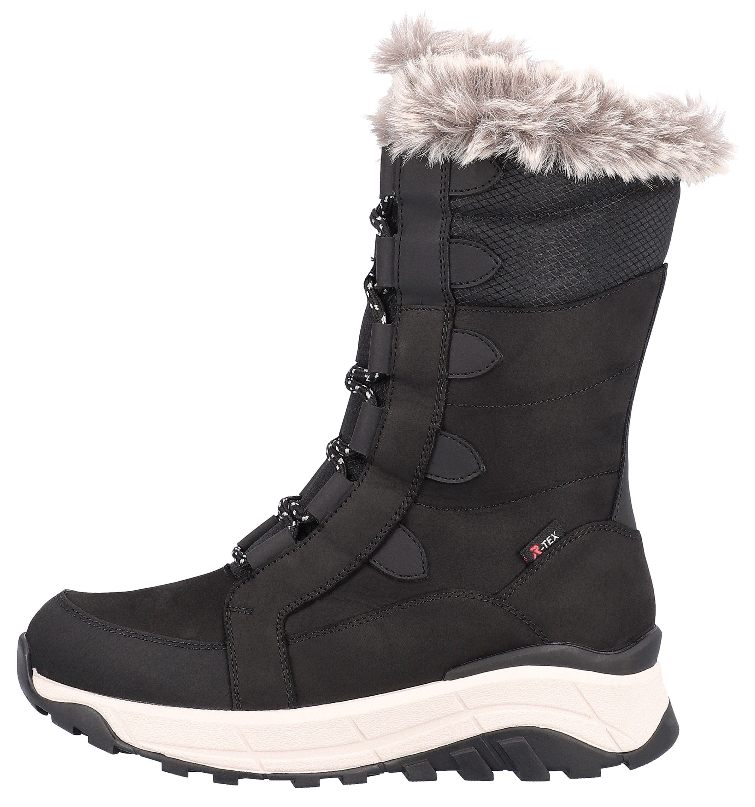 RIEKER Sport Winterlaarzen snow boots, winter boots with lambswool lining, fiber grip sole
