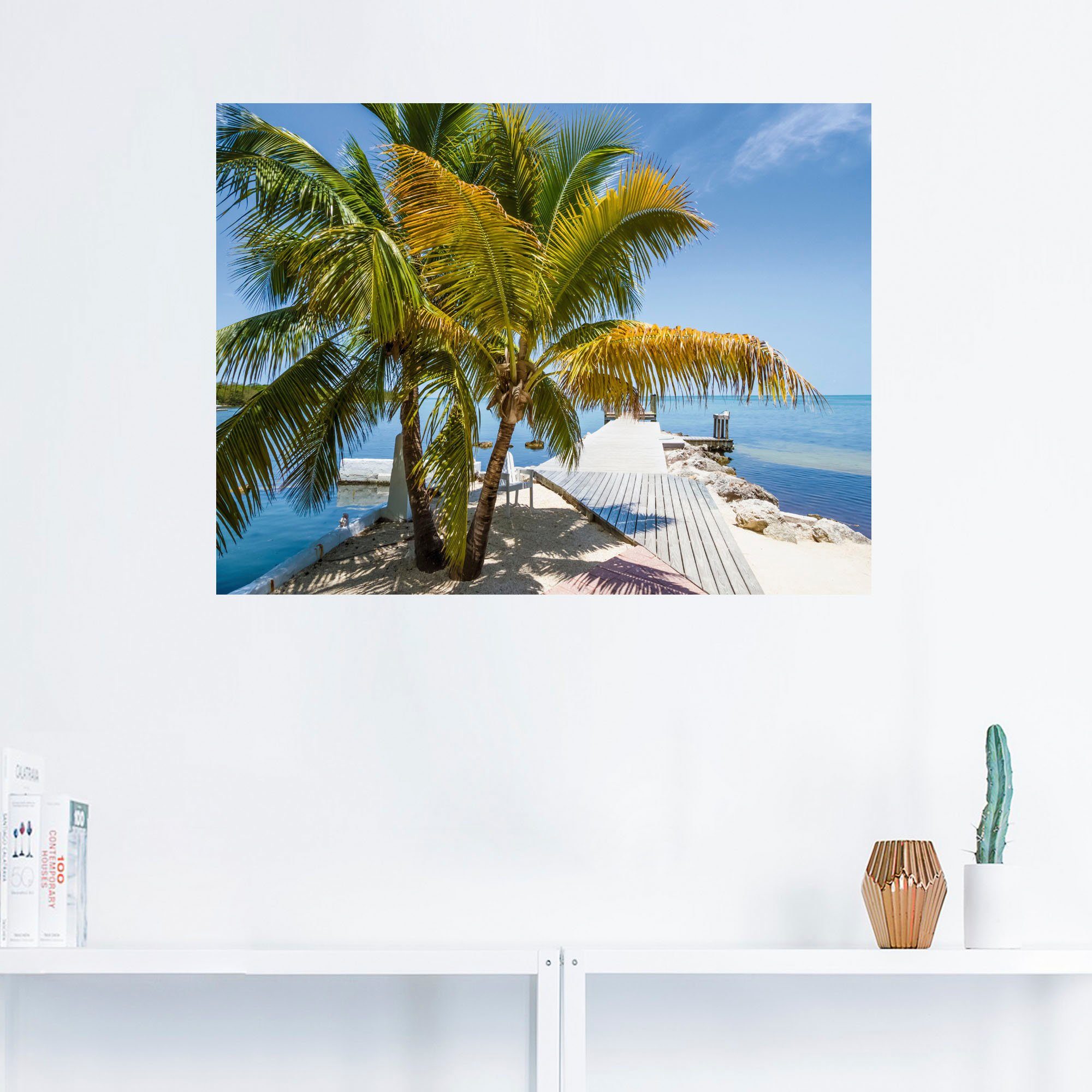 Artland Artprint Florida Keys hemelse blik als artprint op linnen, muursticker in verschillende maten
