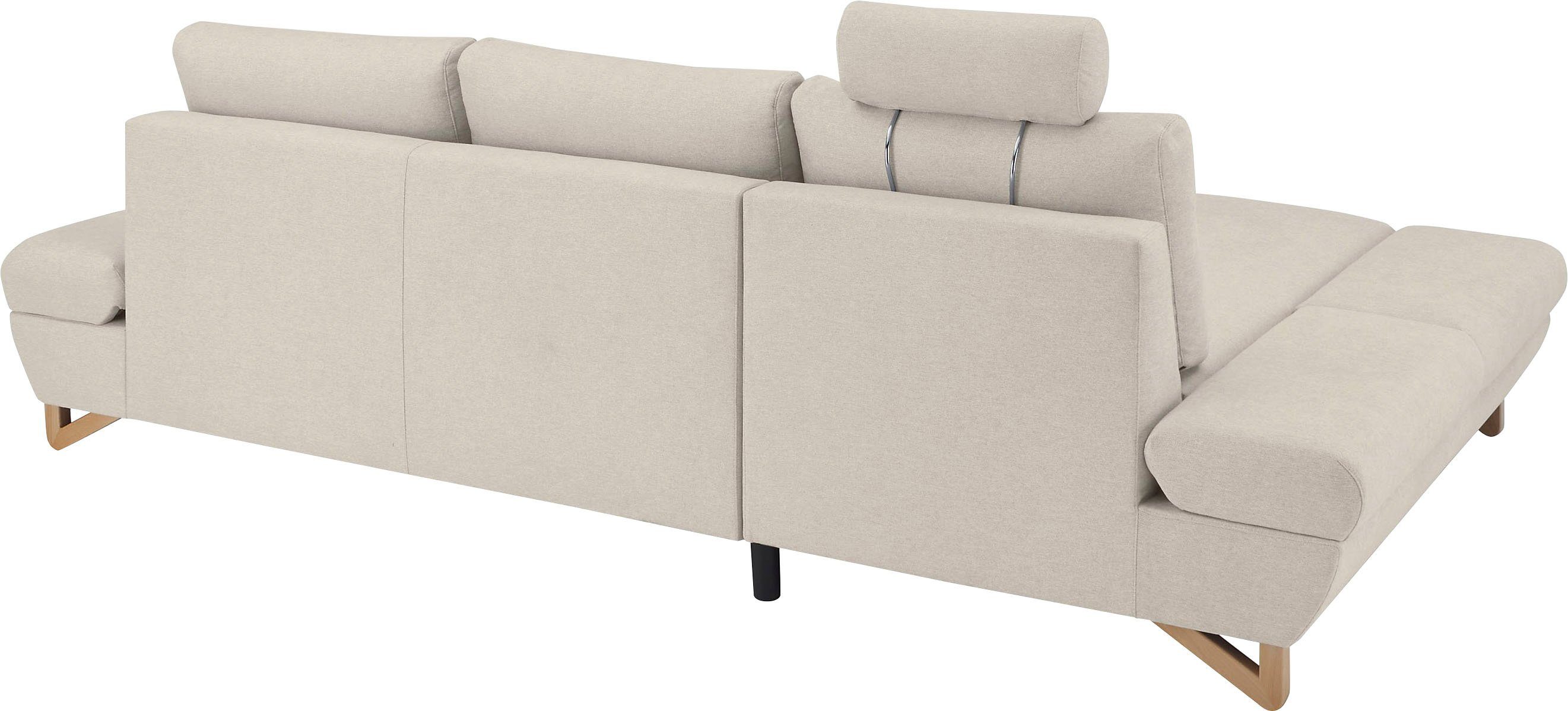INOSIGN Slaapbank City/Giron comfortabele slaapbank (ligoppervlak 245 x 138 cm) en bedlade