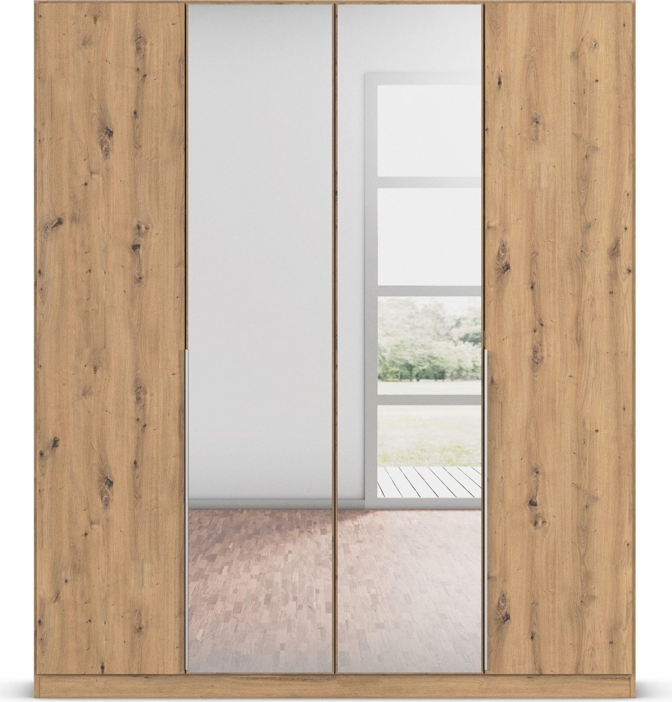 rauch Draaideurkast Kledingkast kast garderobe AGORDO met decor- of hoogglansfront doordachte binnenuitrusting, in 7 breedtes en 2 hoogtes made in germany