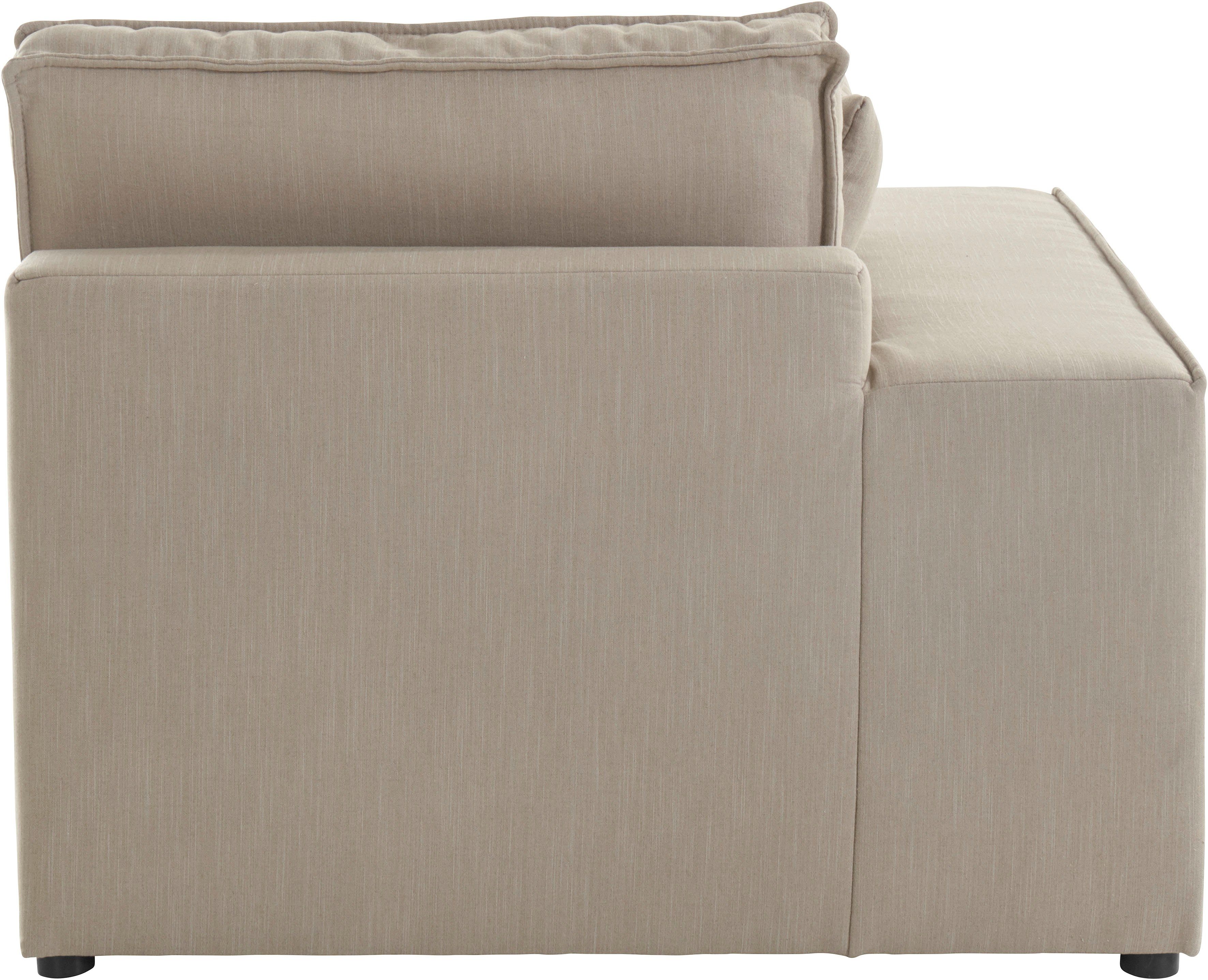 RAUM.ID Sofaelement Florid als deel van een modulaire bank, stevig zitcomfort, ook in cord