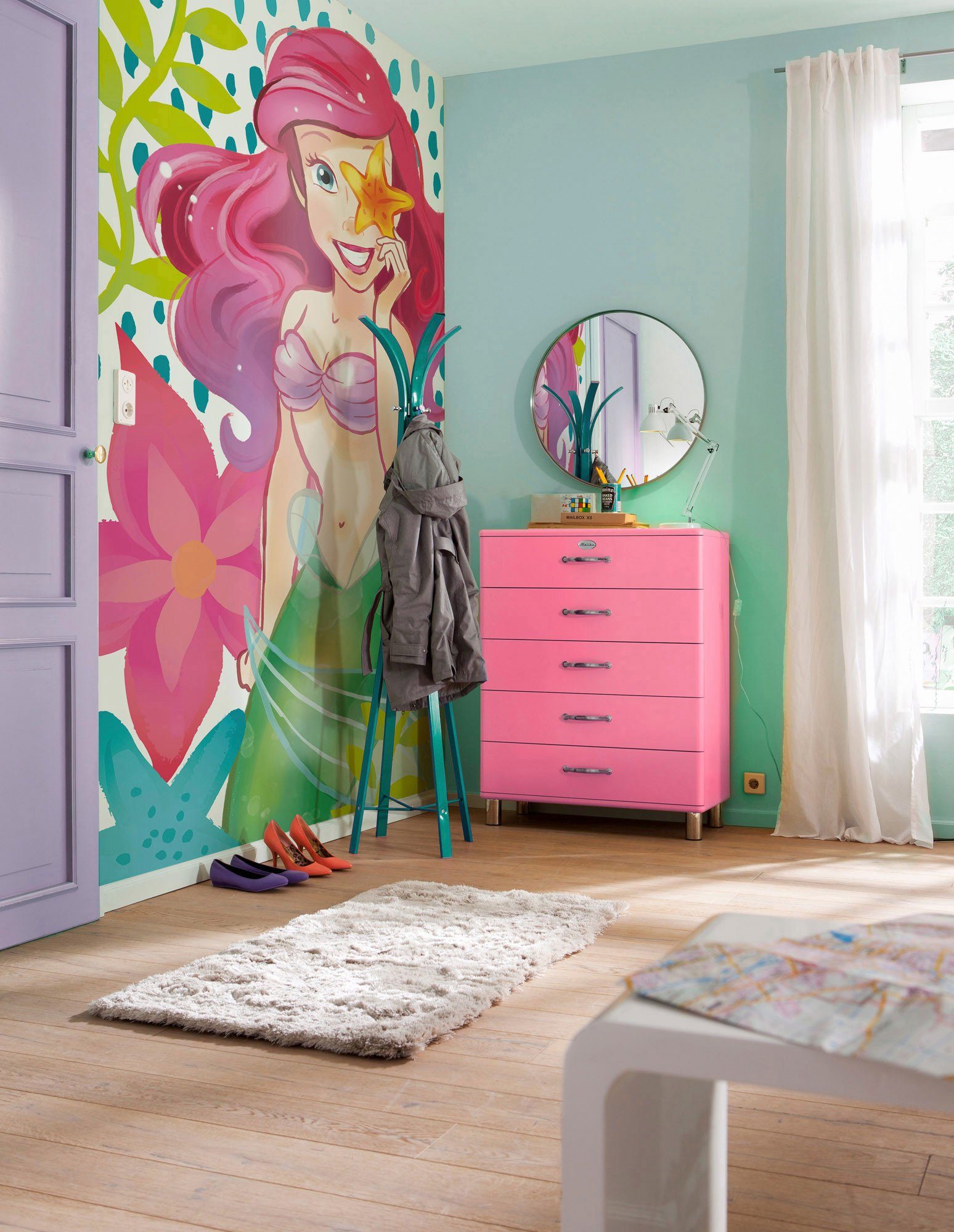 Komar Vliesbehang Digitale print vlies - Ariel Seastar - Afmeting 150 x 280 cm