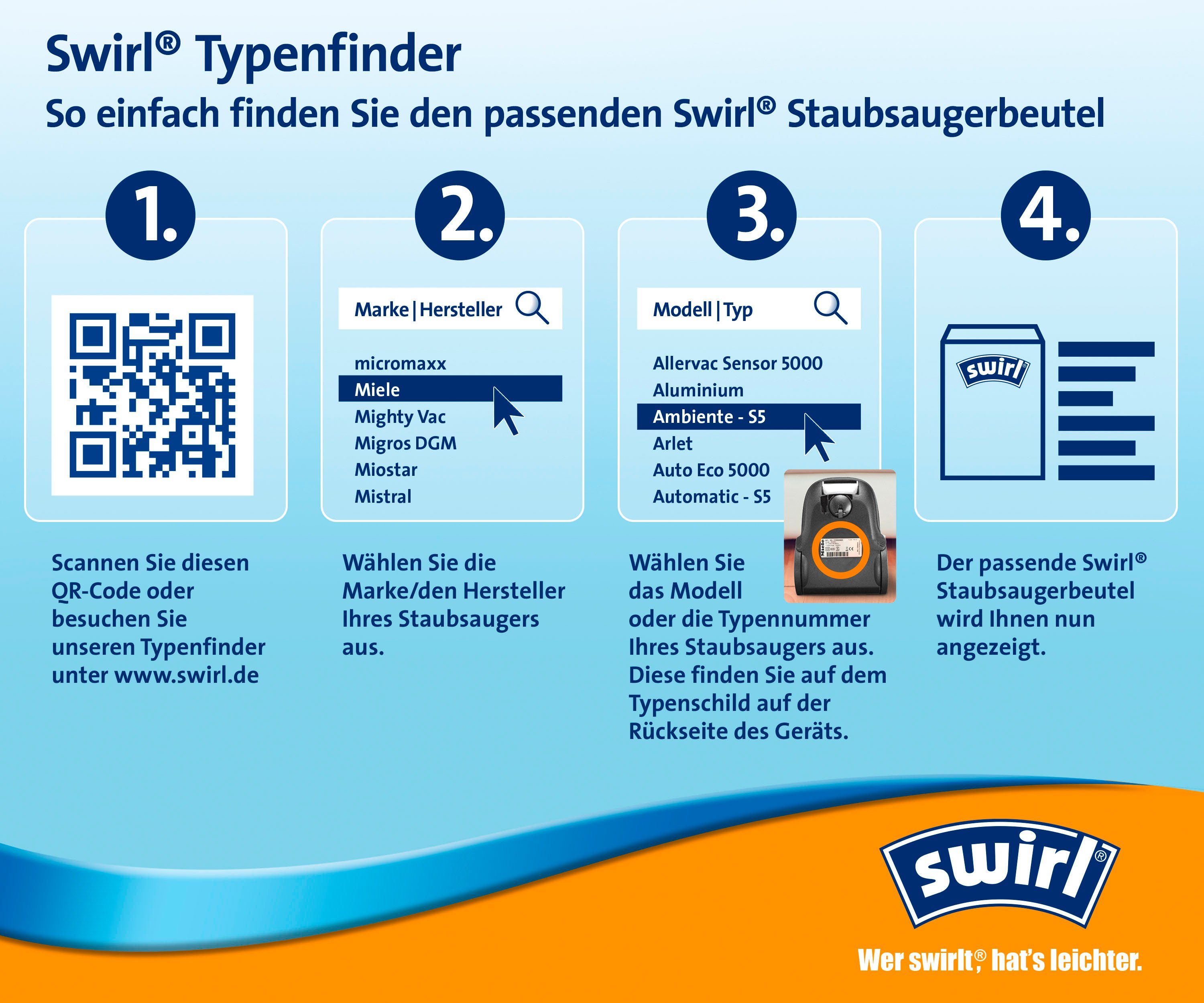 Swirl Stofzuigerzak KÄ 2® Stofzak voor Kärcher & Nilfisk nat- en droogzuiger (set, 3 stuks)
