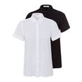 ajc blouse met korte mouwen (set) zwart