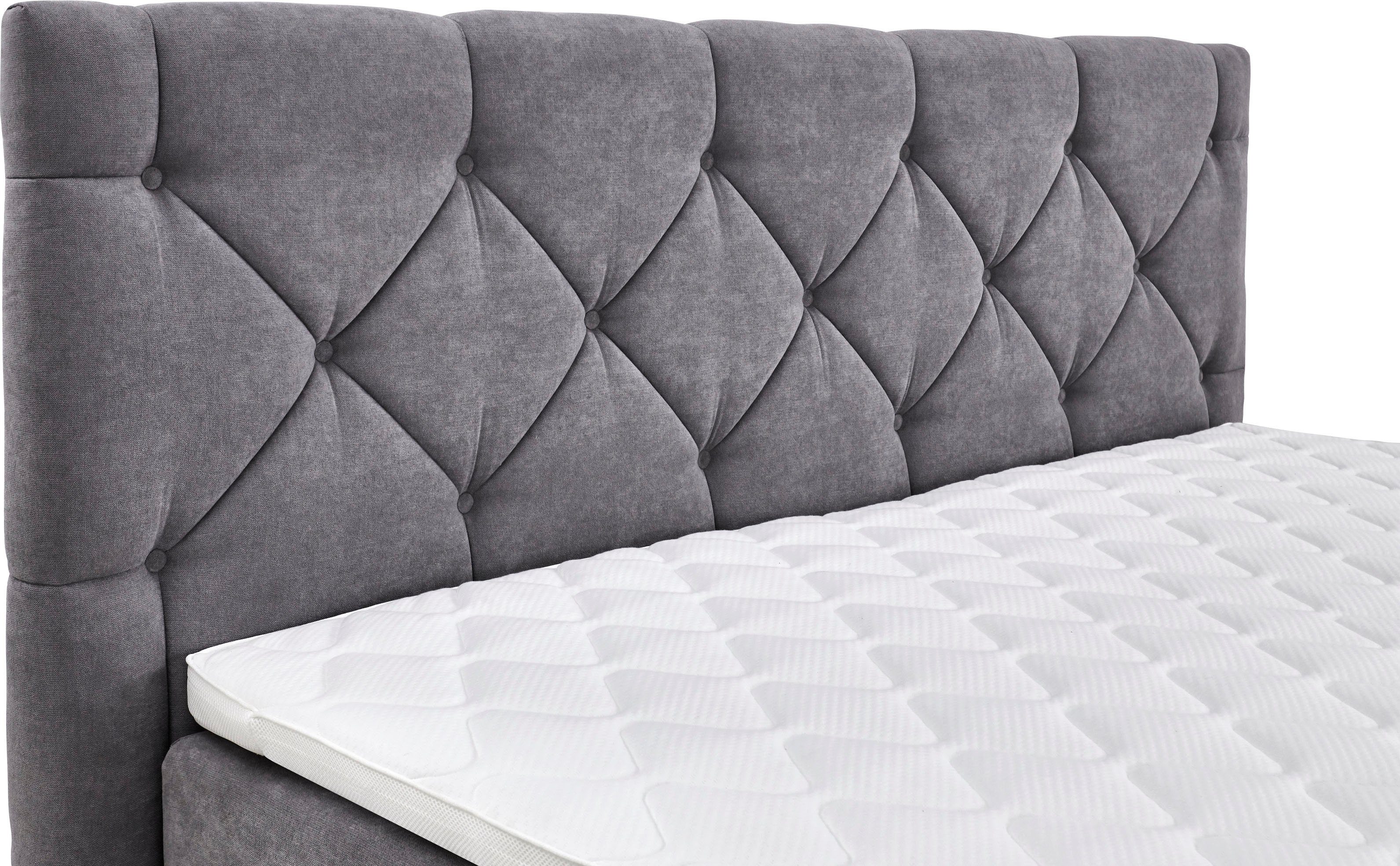 ATLANTIC home collection Boxspring Meike met xxl bedstee en topper