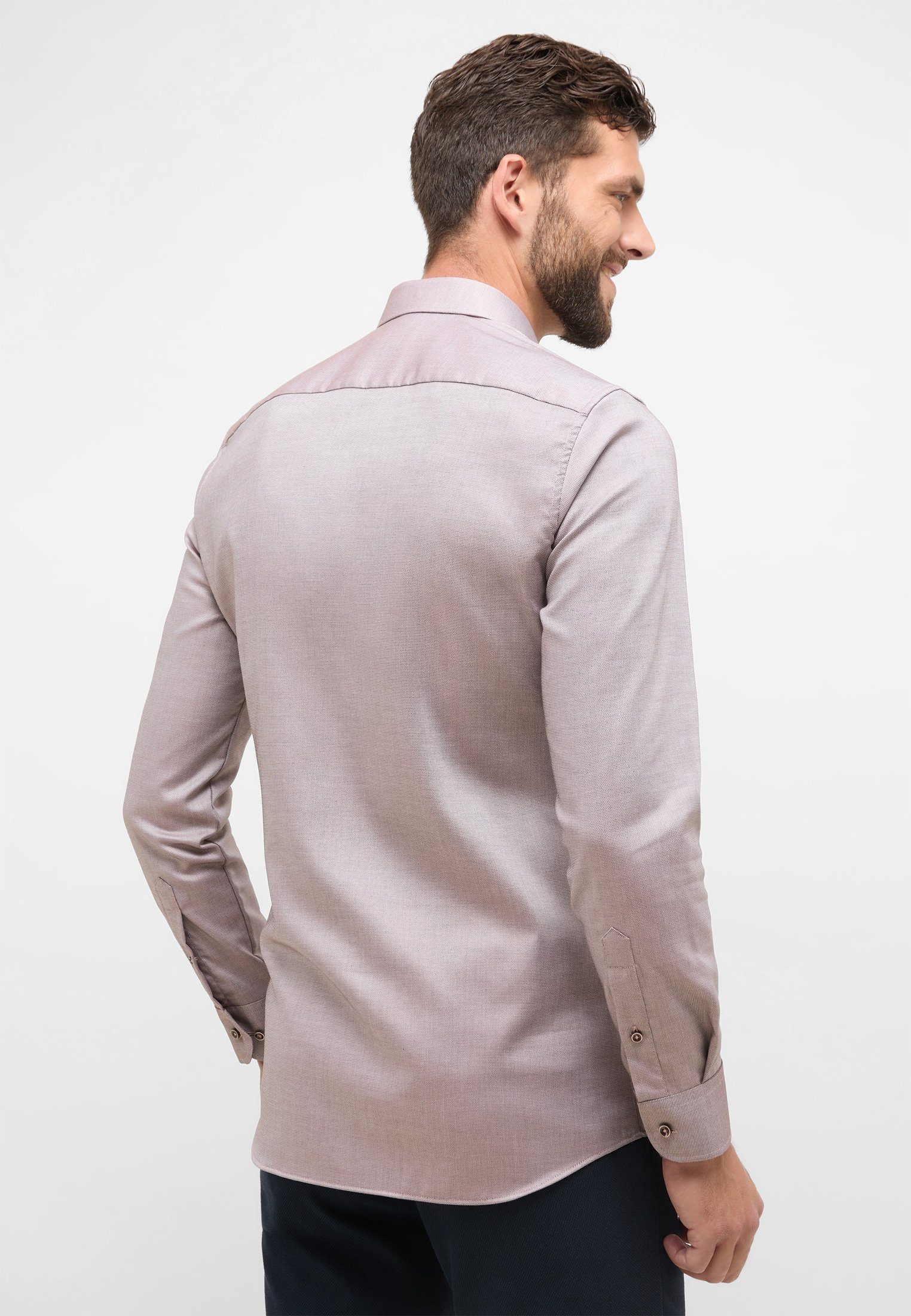 Eterna Overhemd met lange mouwen Slim fit NON IRON (strijkvrij)