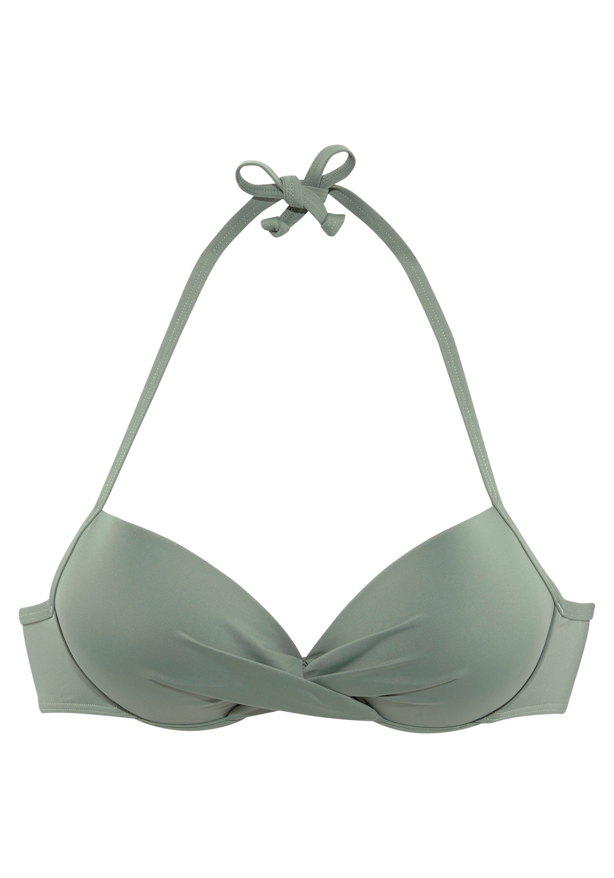 s.Oliver RED LABEL Beachwear Push-upbikinitop Spain in wikkellook