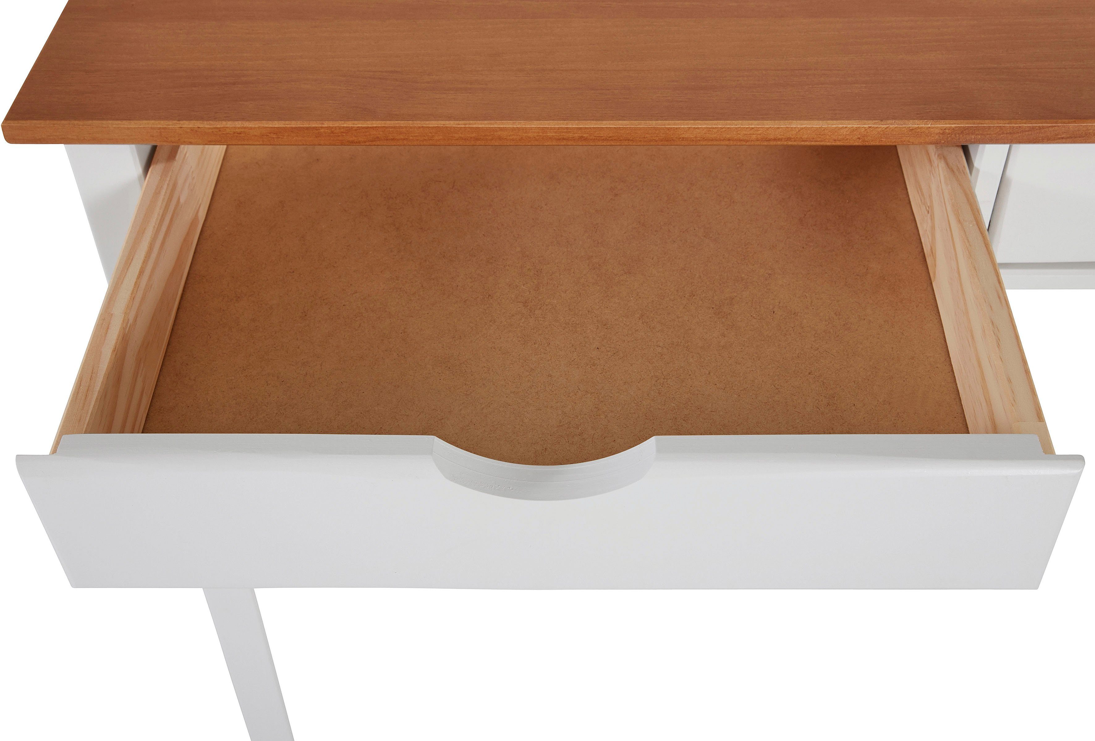 INOSIGN Bureau Gava Grenenhout, verzonken grepen, verschillende kleurvarianten, breedte 100 cm