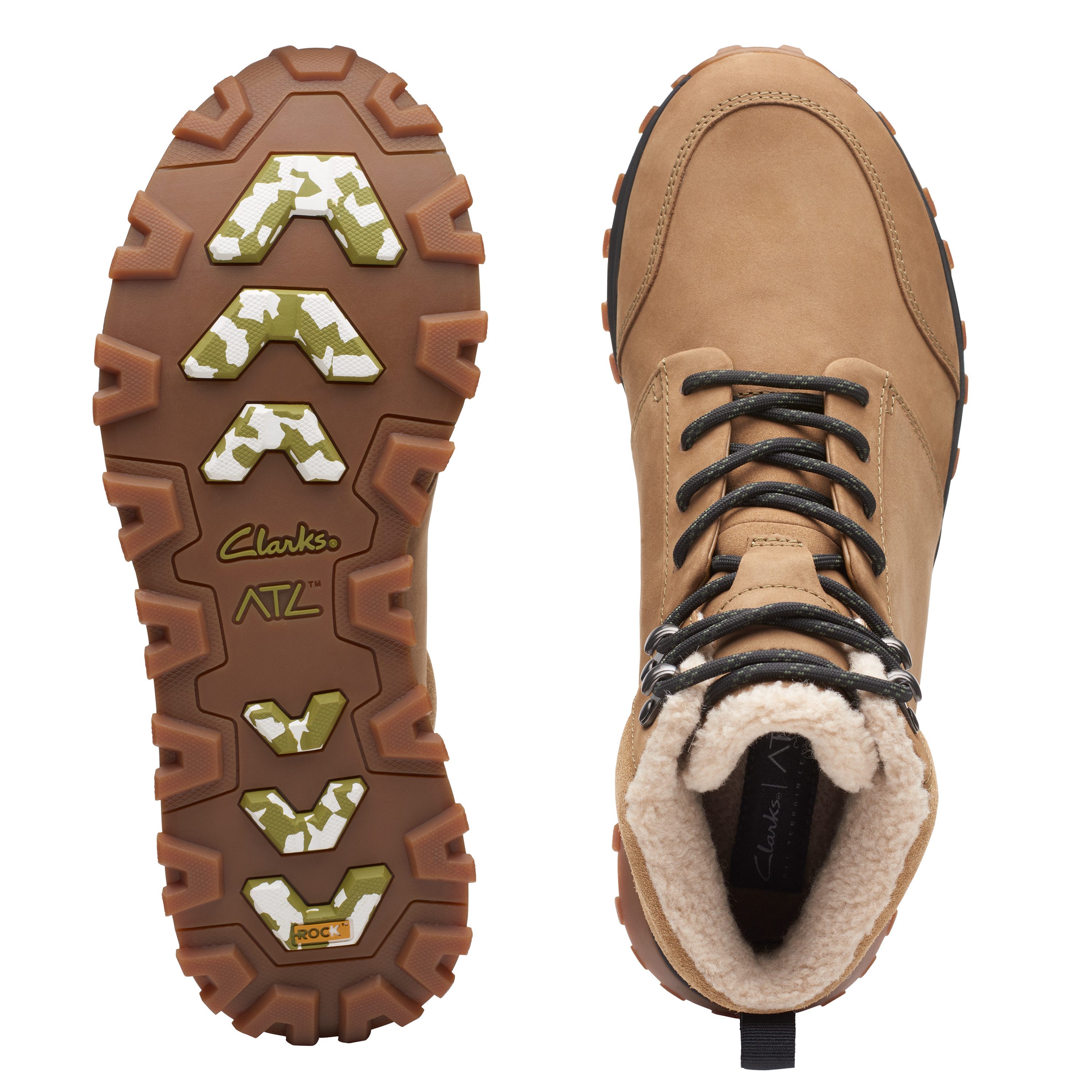 Clarks Veterlaarzen ATL Trek Up WP Wandelboots, veterschoenen, winterlaarzen met verwisselbare binnenzool