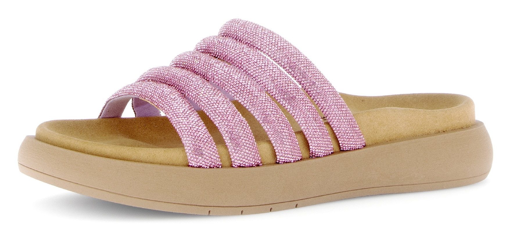 Gabor Slippers plateau, zomerschoen, slippers met best fitting-uitrusting dames sandaaltjes maat 44 roze