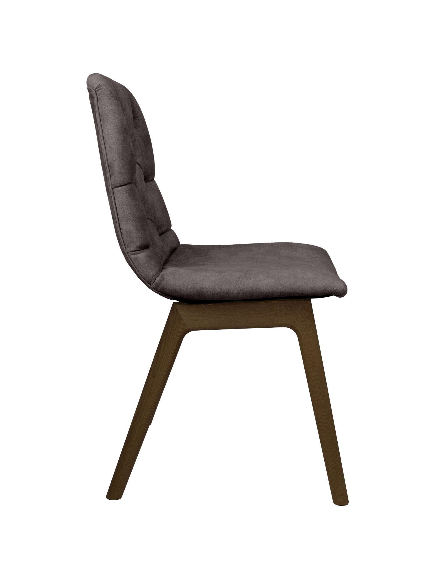andas Eetkamerstoel Ramon met massief houten poten, in verschillende kleuren en stoffen (set, 2 stuks)